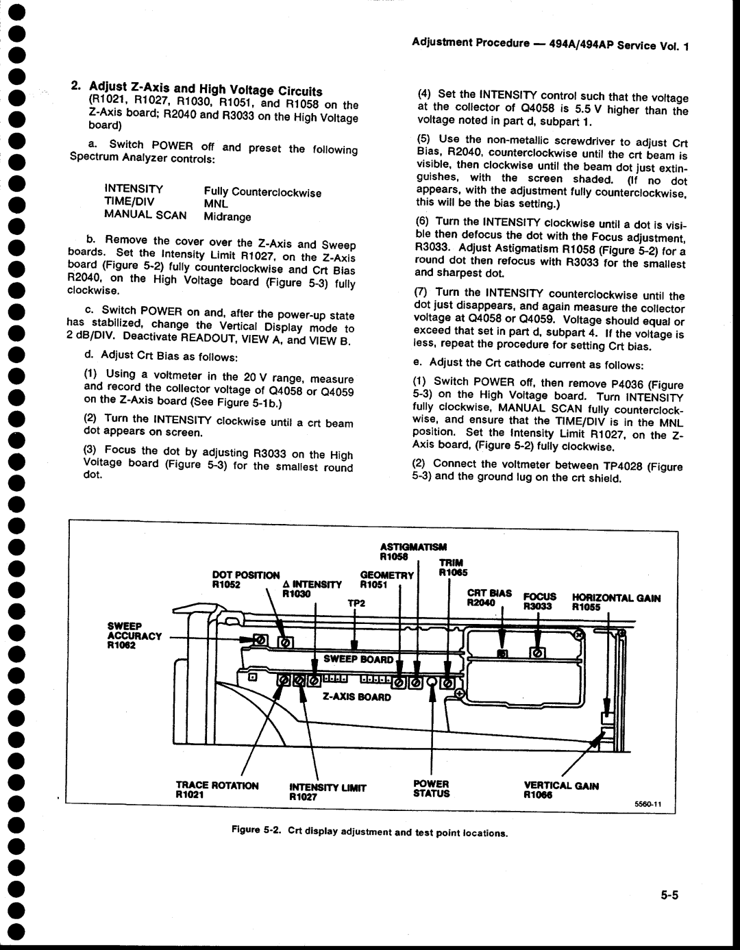 Tektronix 494AP service manual O o o o o o o o o o o o o o o o o o o o o o o o o, Rrqm, Time/Div Mnl 