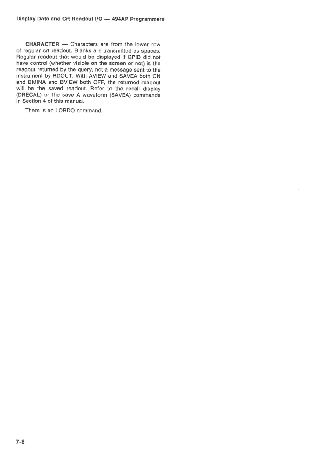 Tektronix 494AP manual 