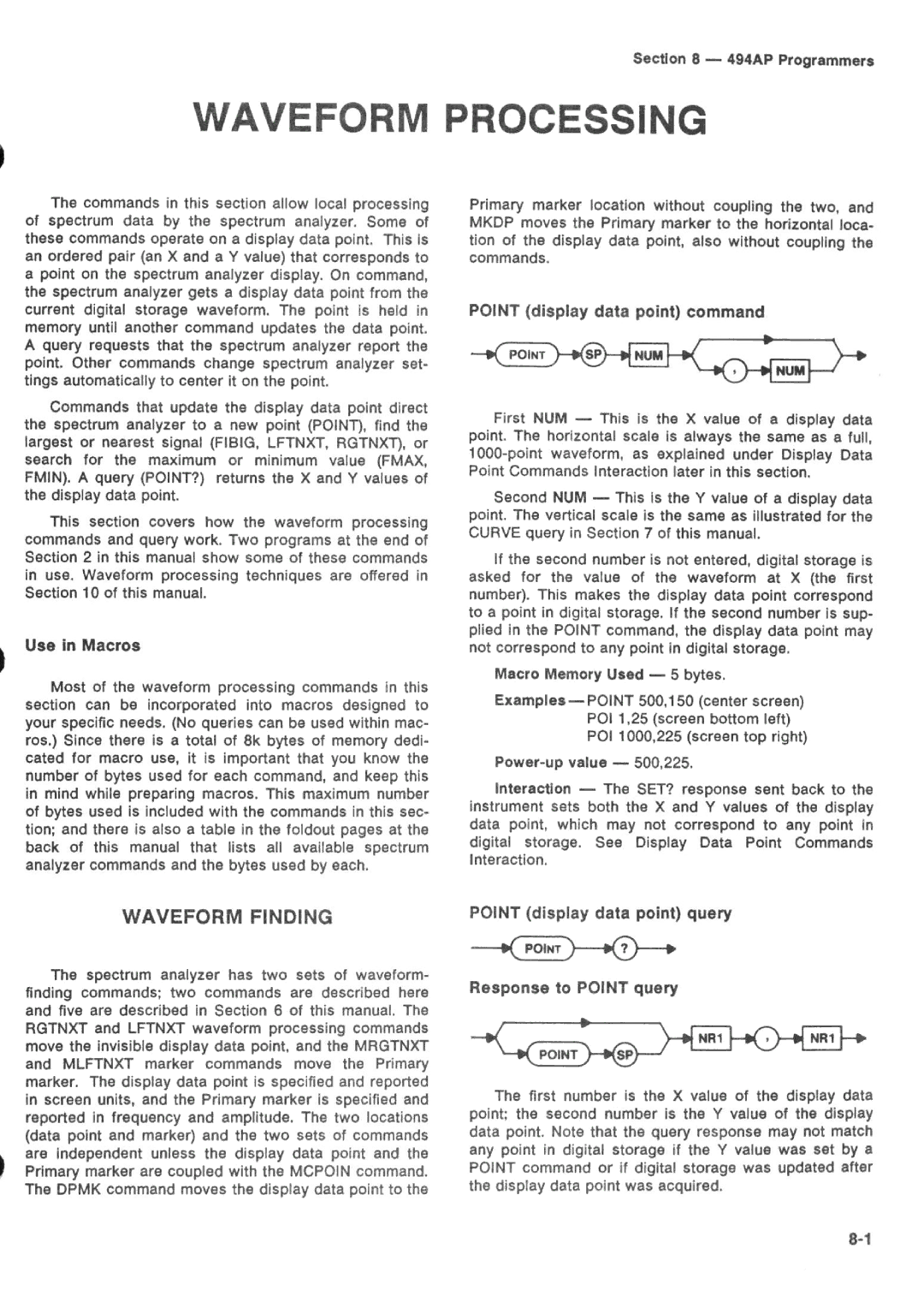 Tektronix 494AP manual 