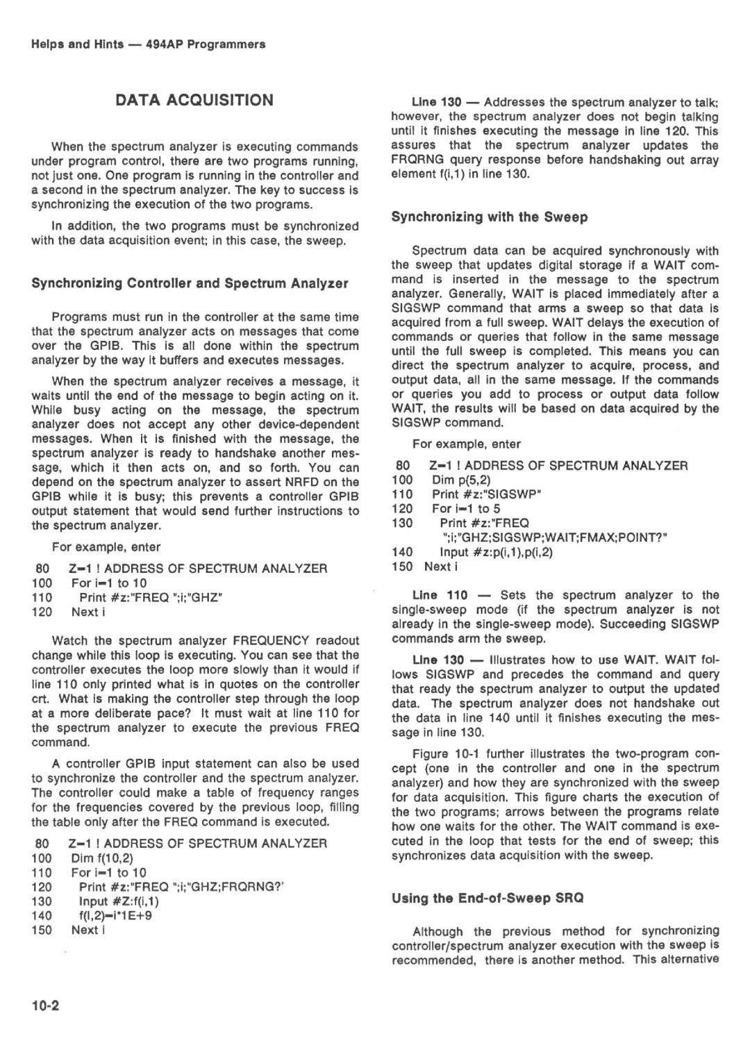 Tektronix 494AP manual 