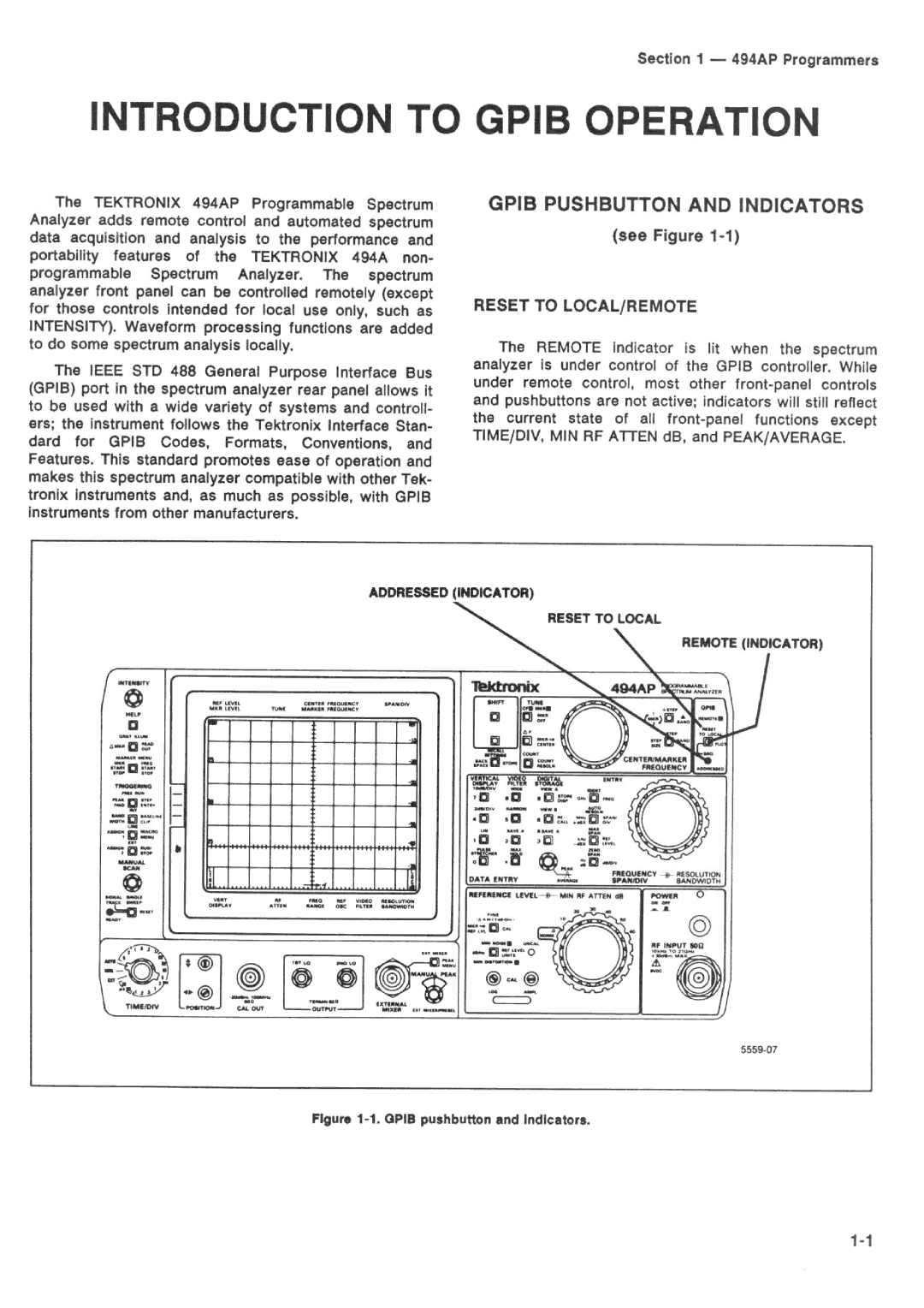 Tektronix 494AP manual 