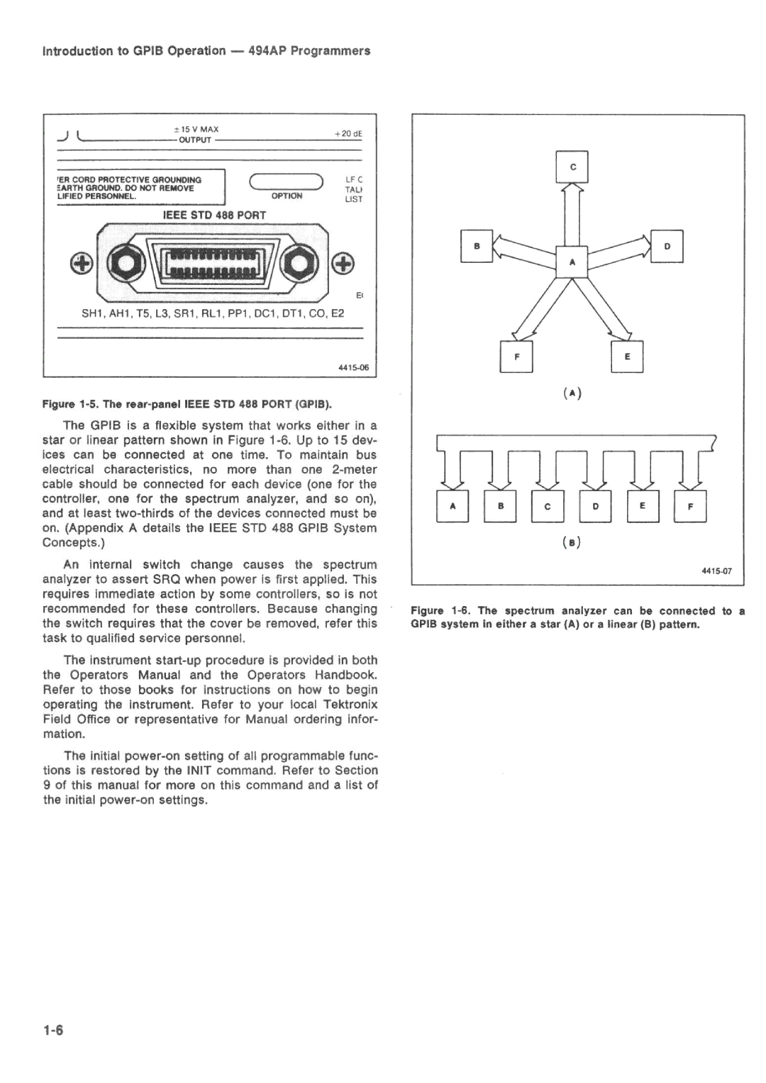 Tektronix 494AP manual 