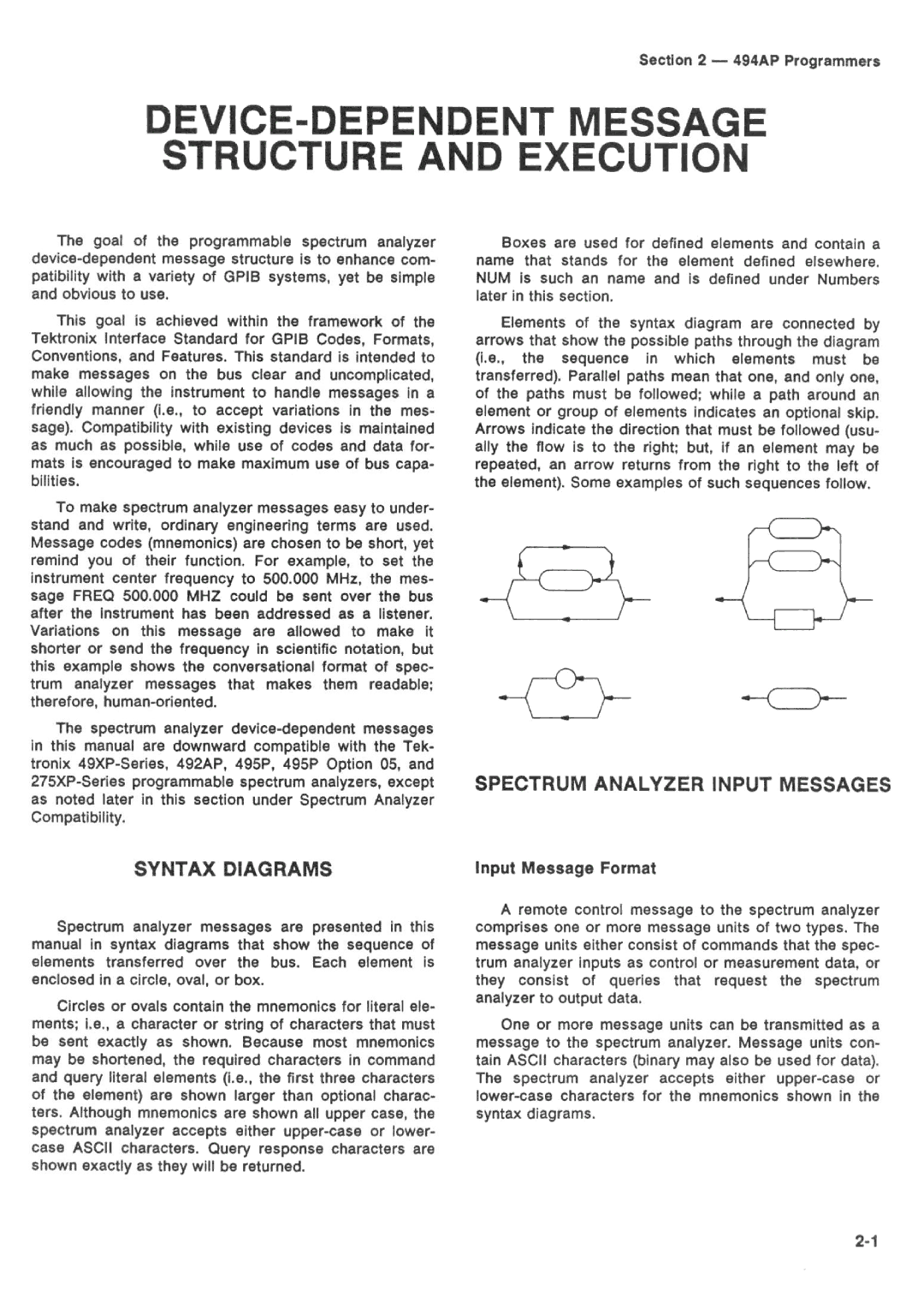 Tektronix 494AP manual 