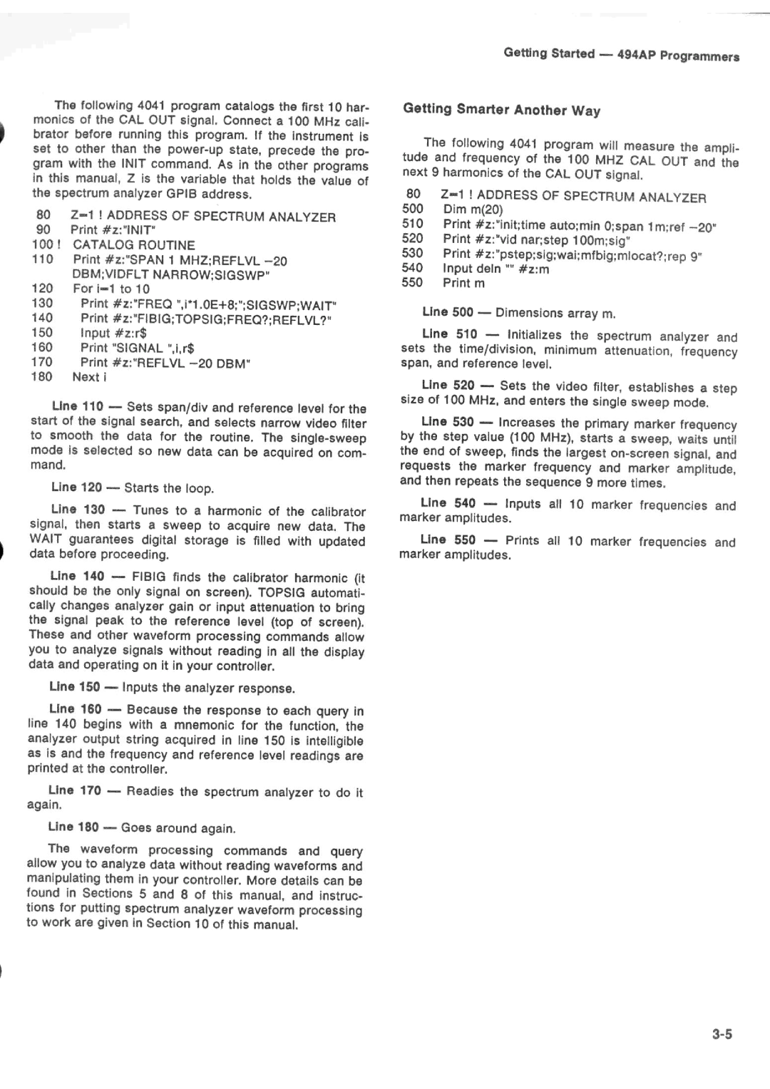 Tektronix 494AP manual 