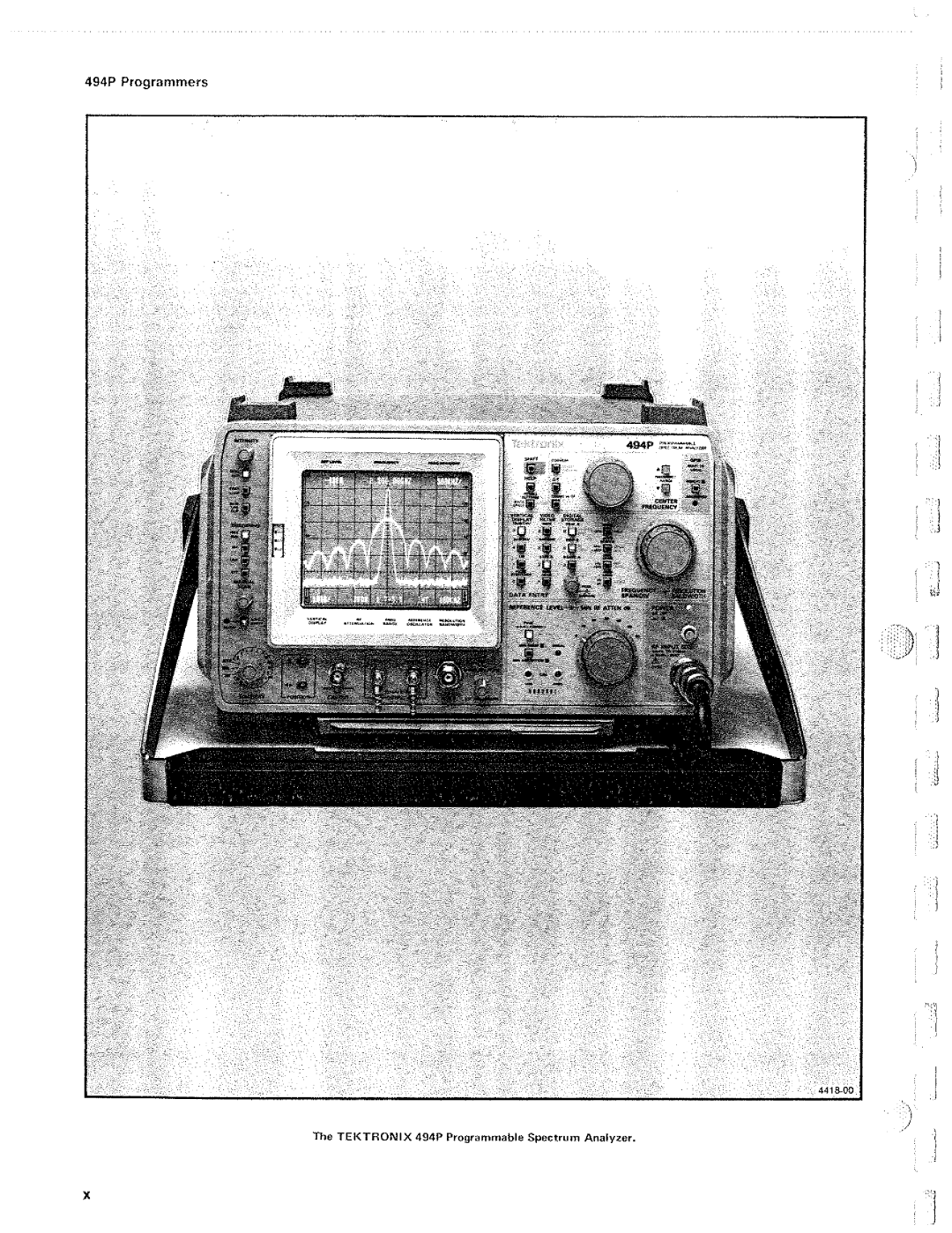 Tektronix 494P manual 