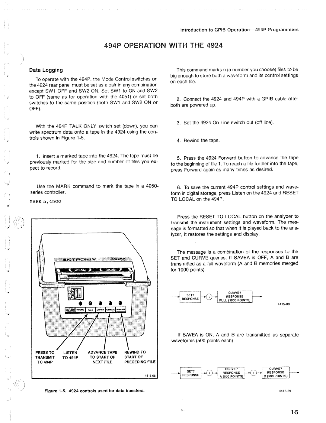 Tektronix 494P manual 