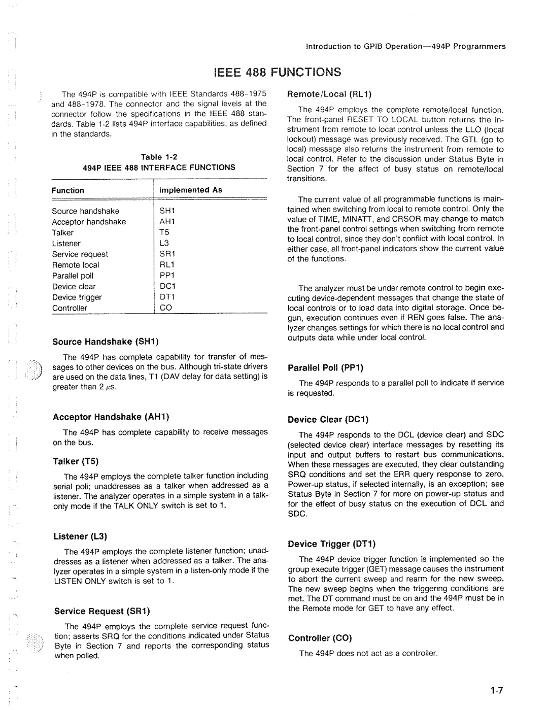 Tektronix 494P manual 