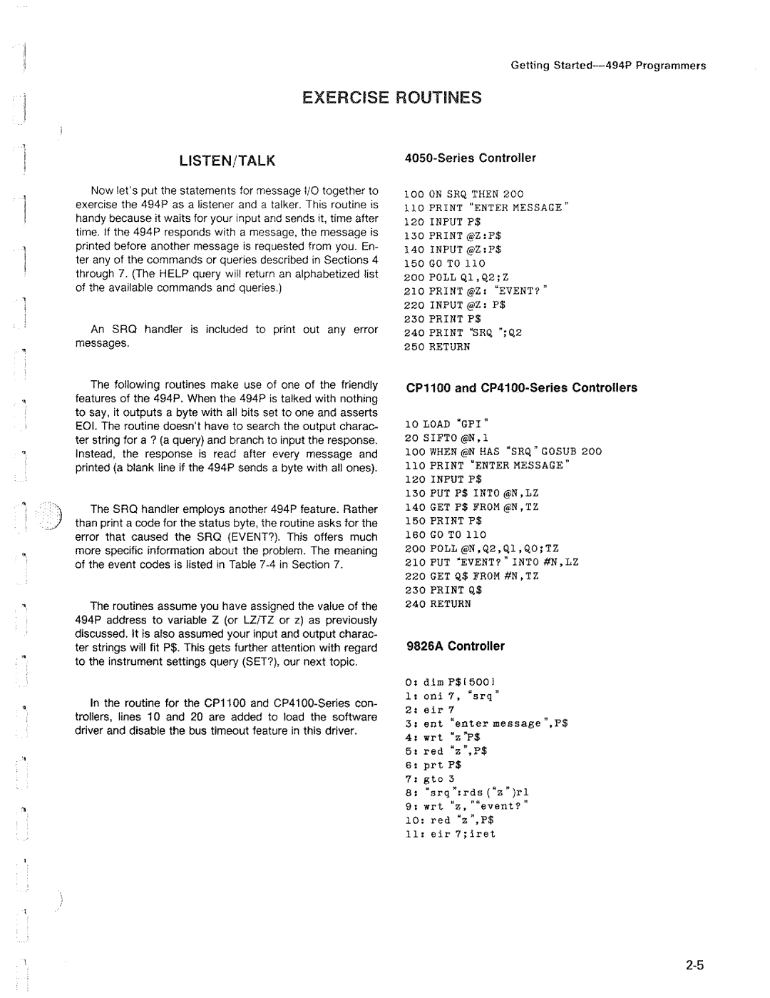 Tektronix 494P manual 