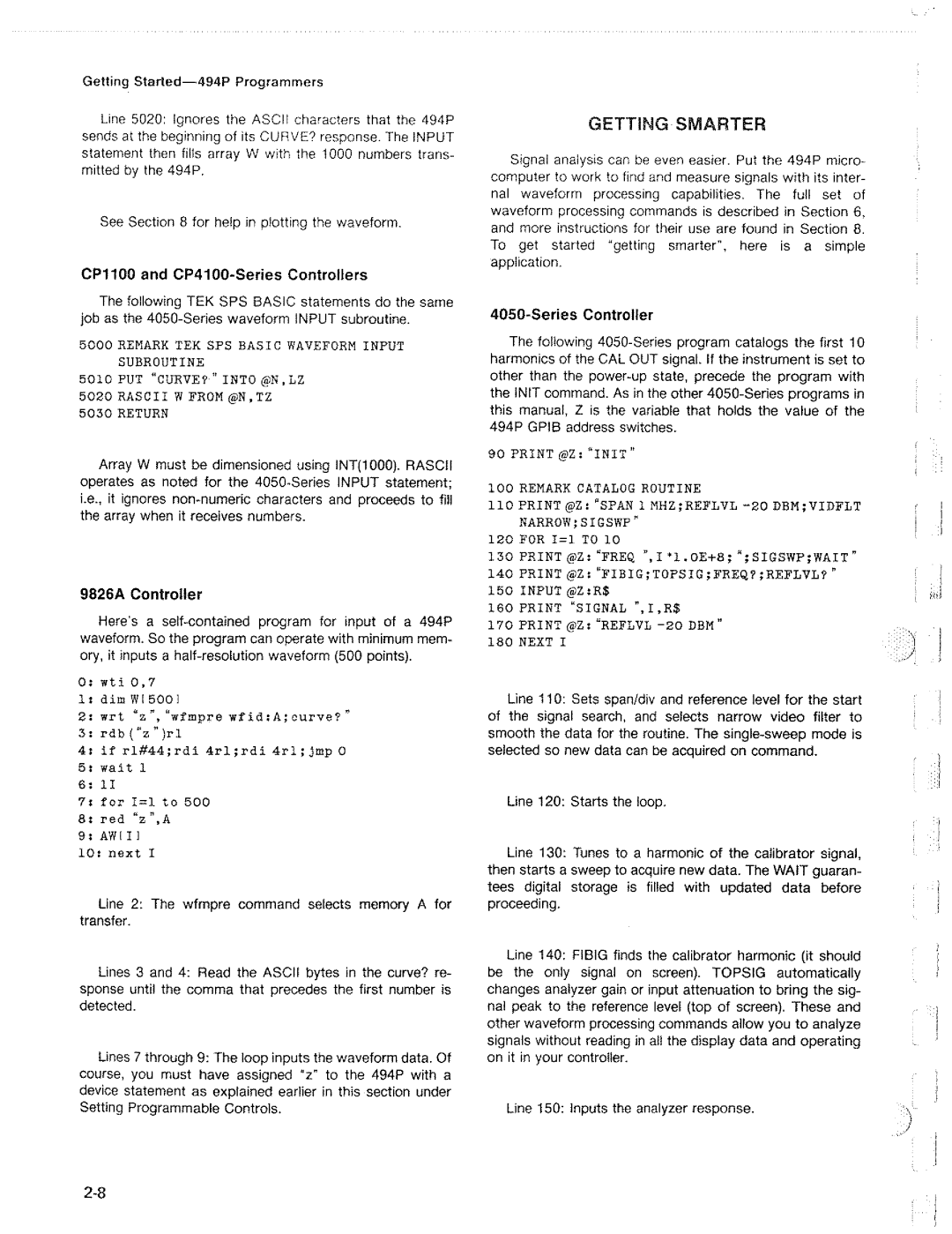 Tektronix 494P manual 