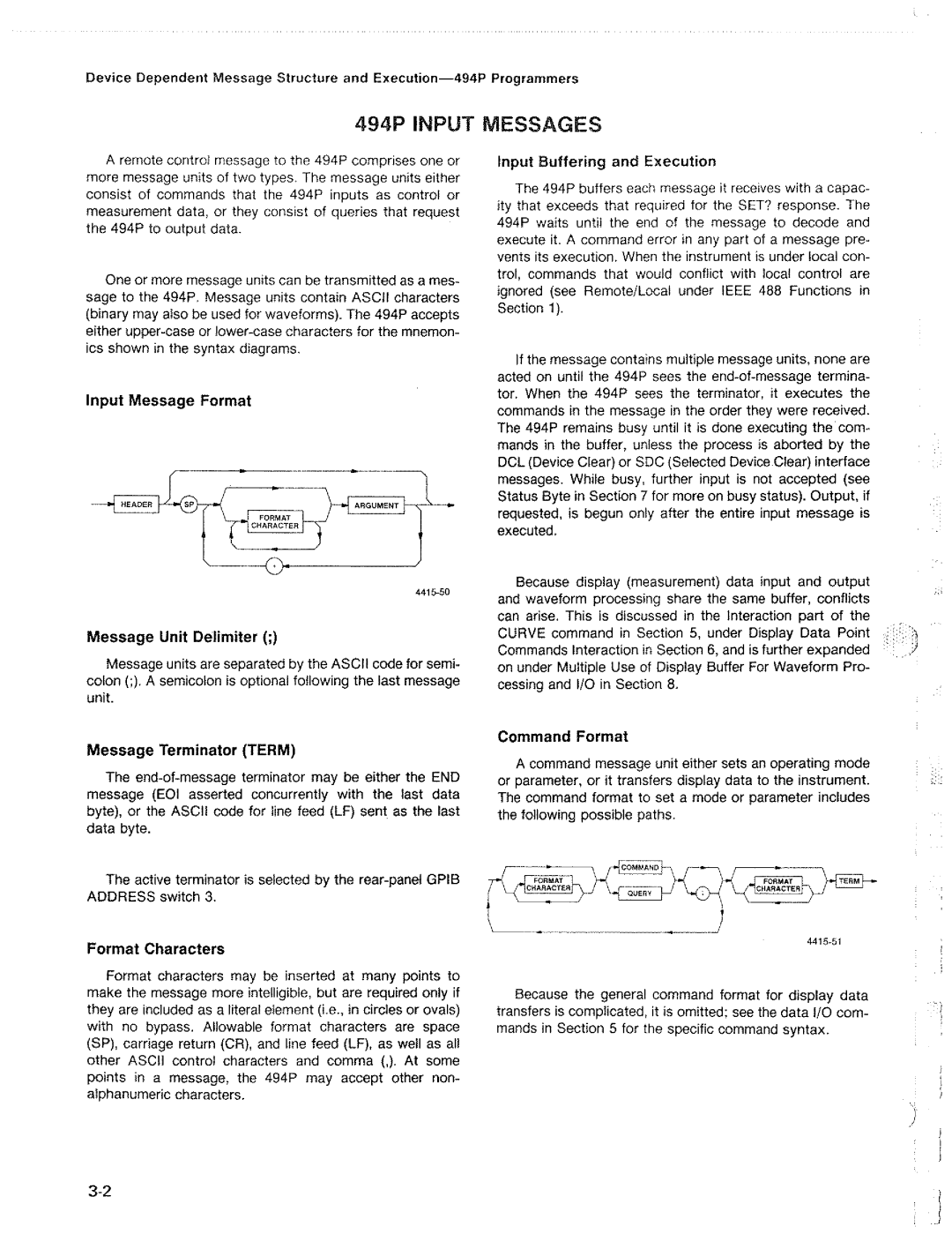 Tektronix 494P manual 