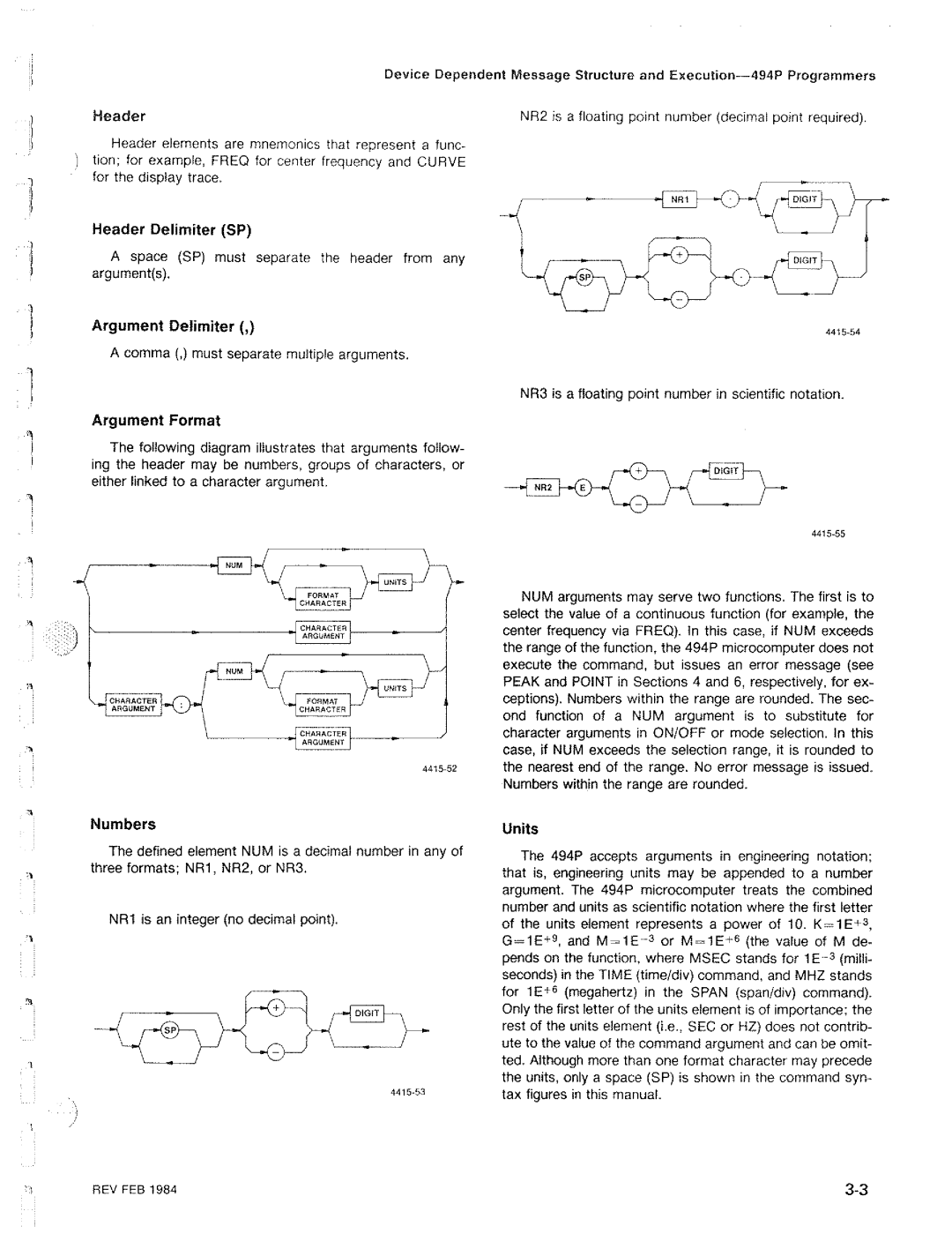 Tektronix 494P manual 