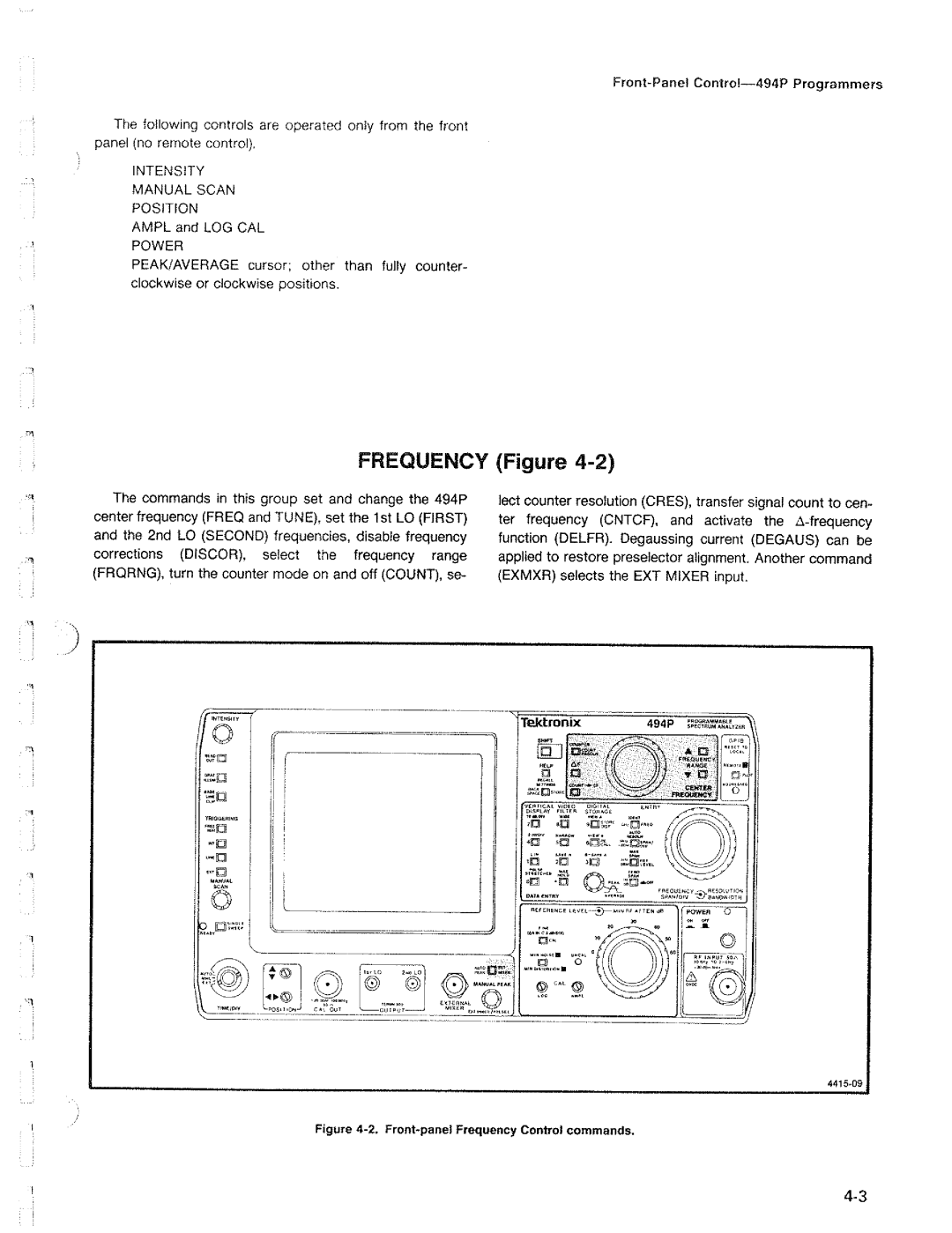 Tektronix 494P manual 