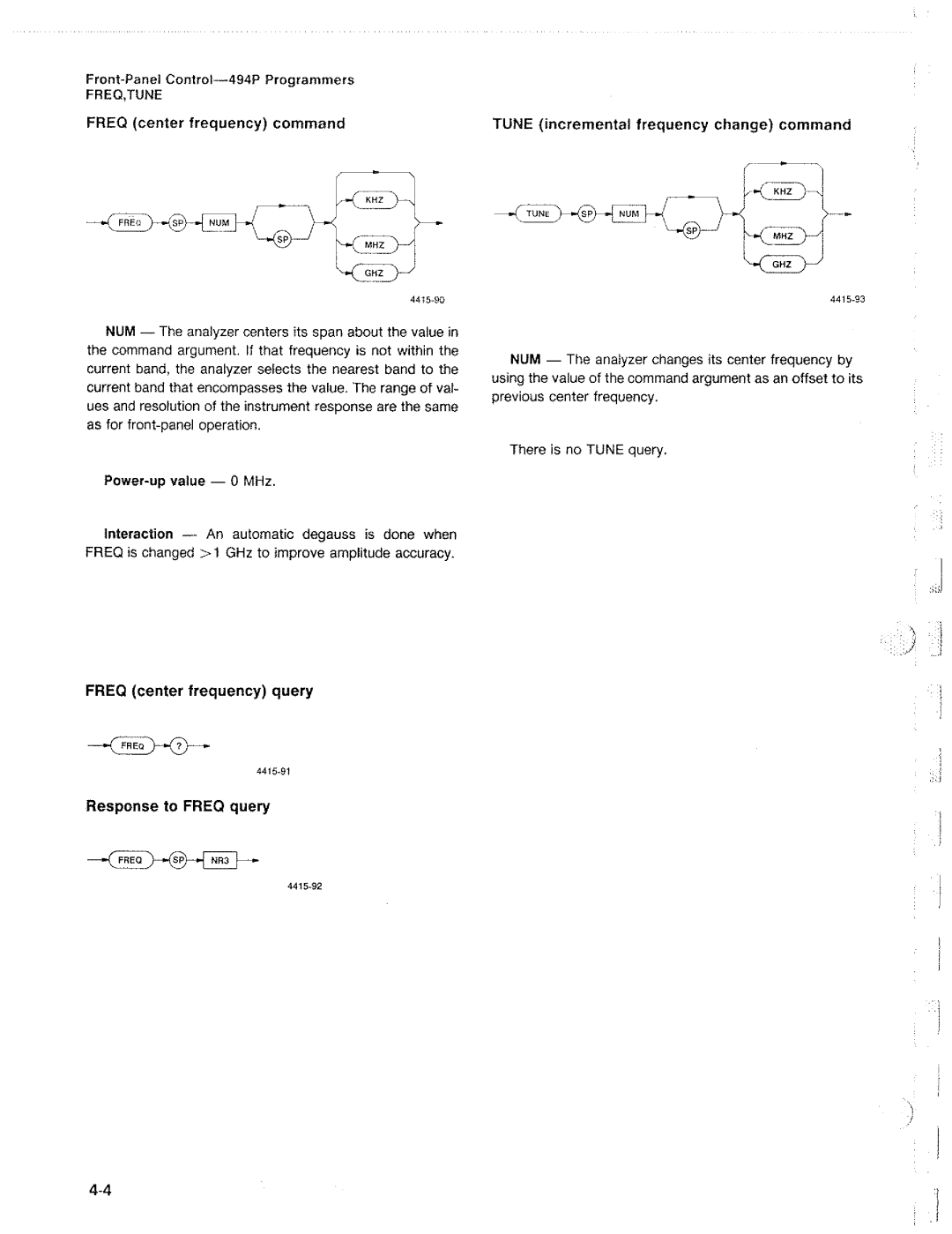 Tektronix 494P manual 