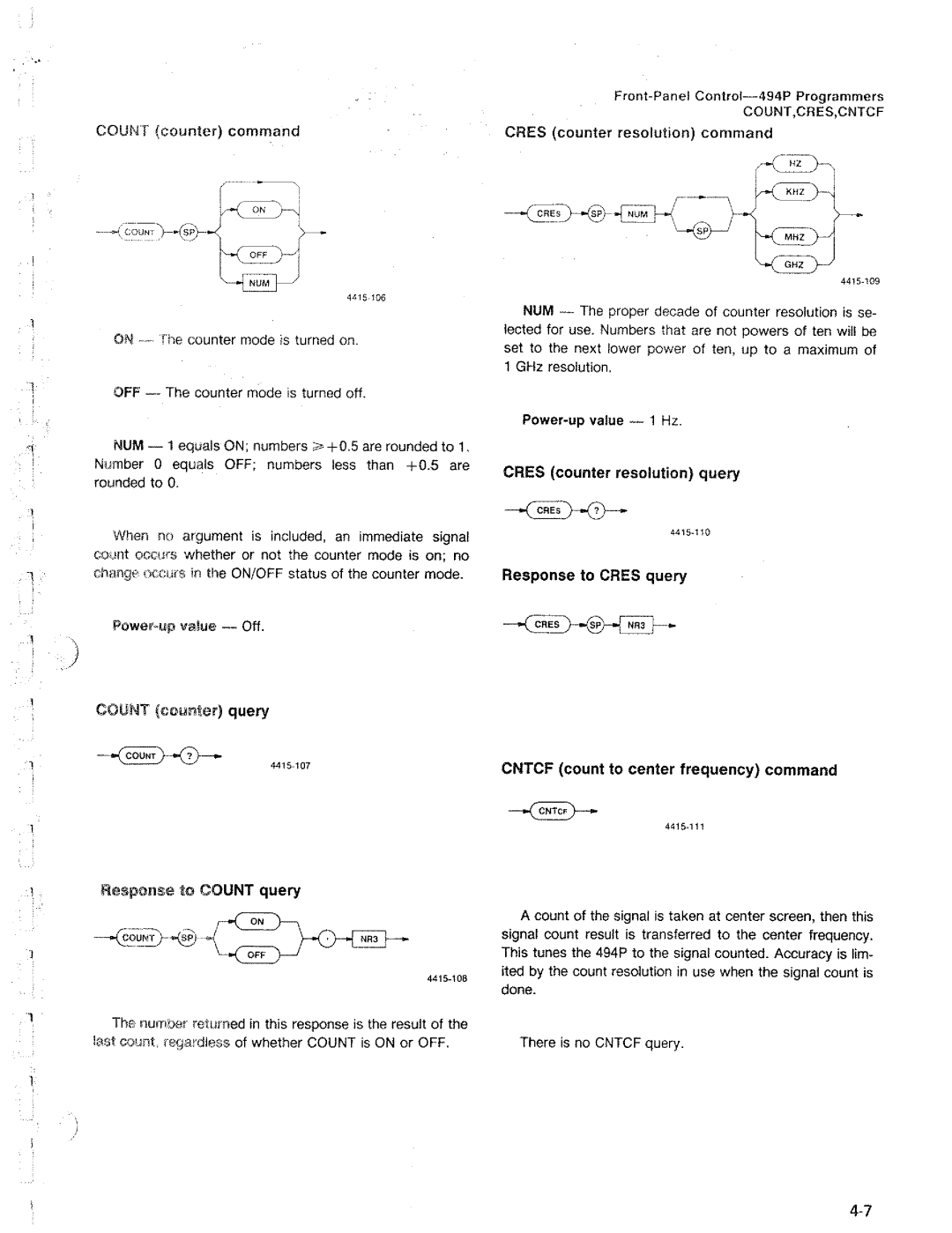 Tektronix 494P manual 