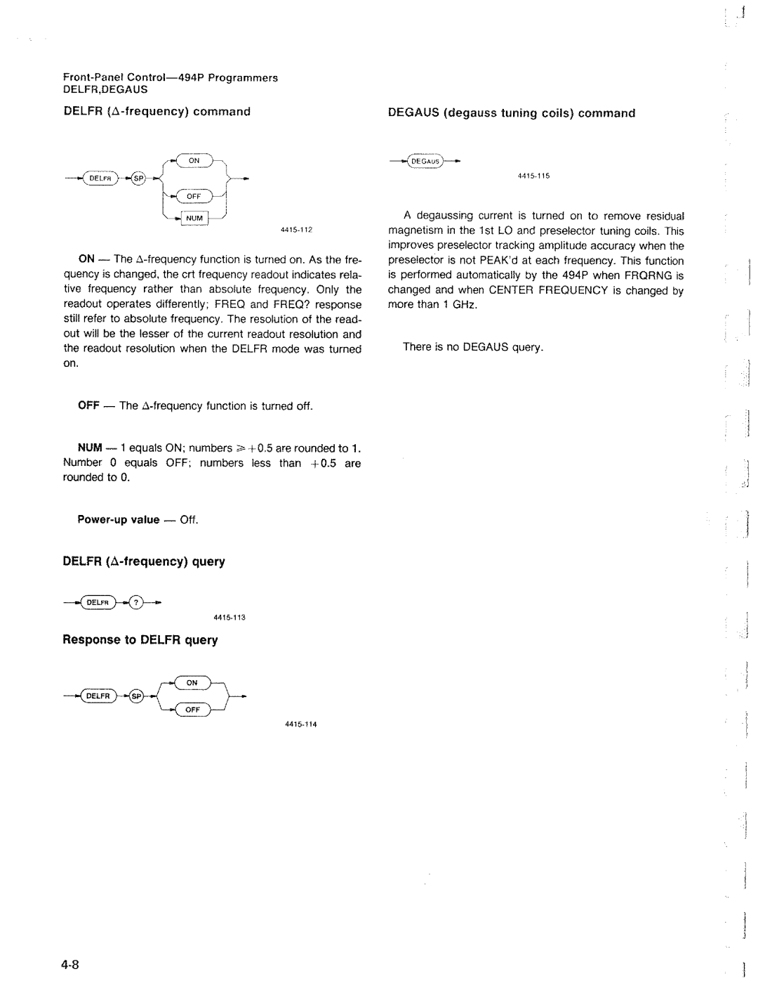 Tektronix 494P manual 