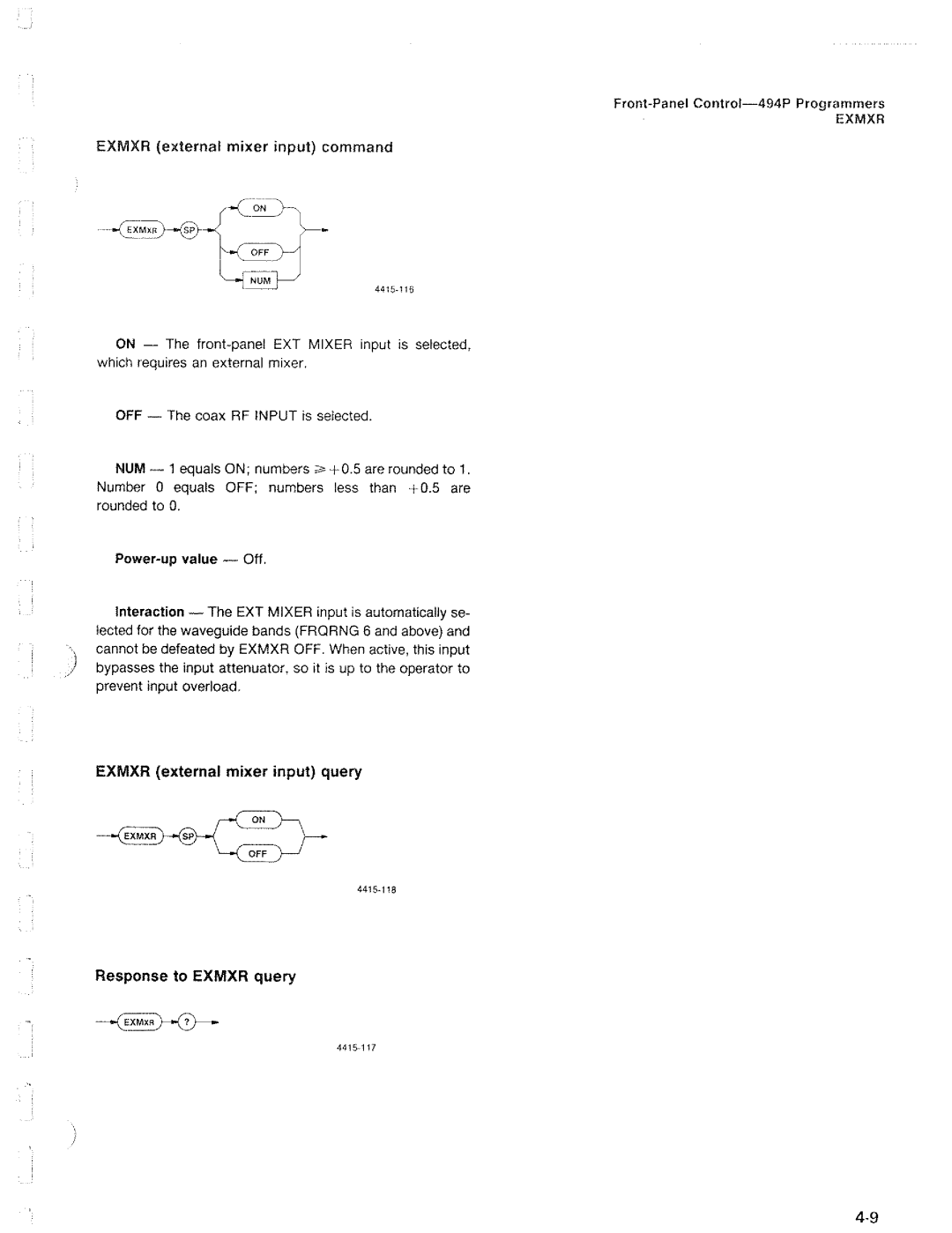 Tektronix 494P manual 