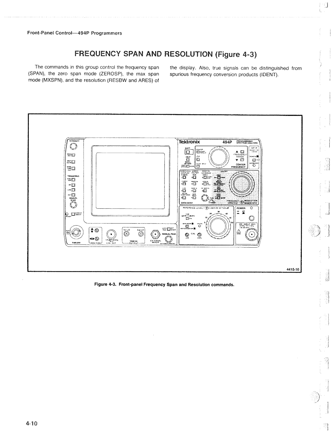 Tektronix 494P manual 