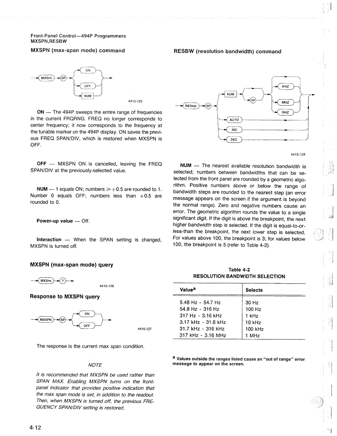 Tektronix 494P manual 