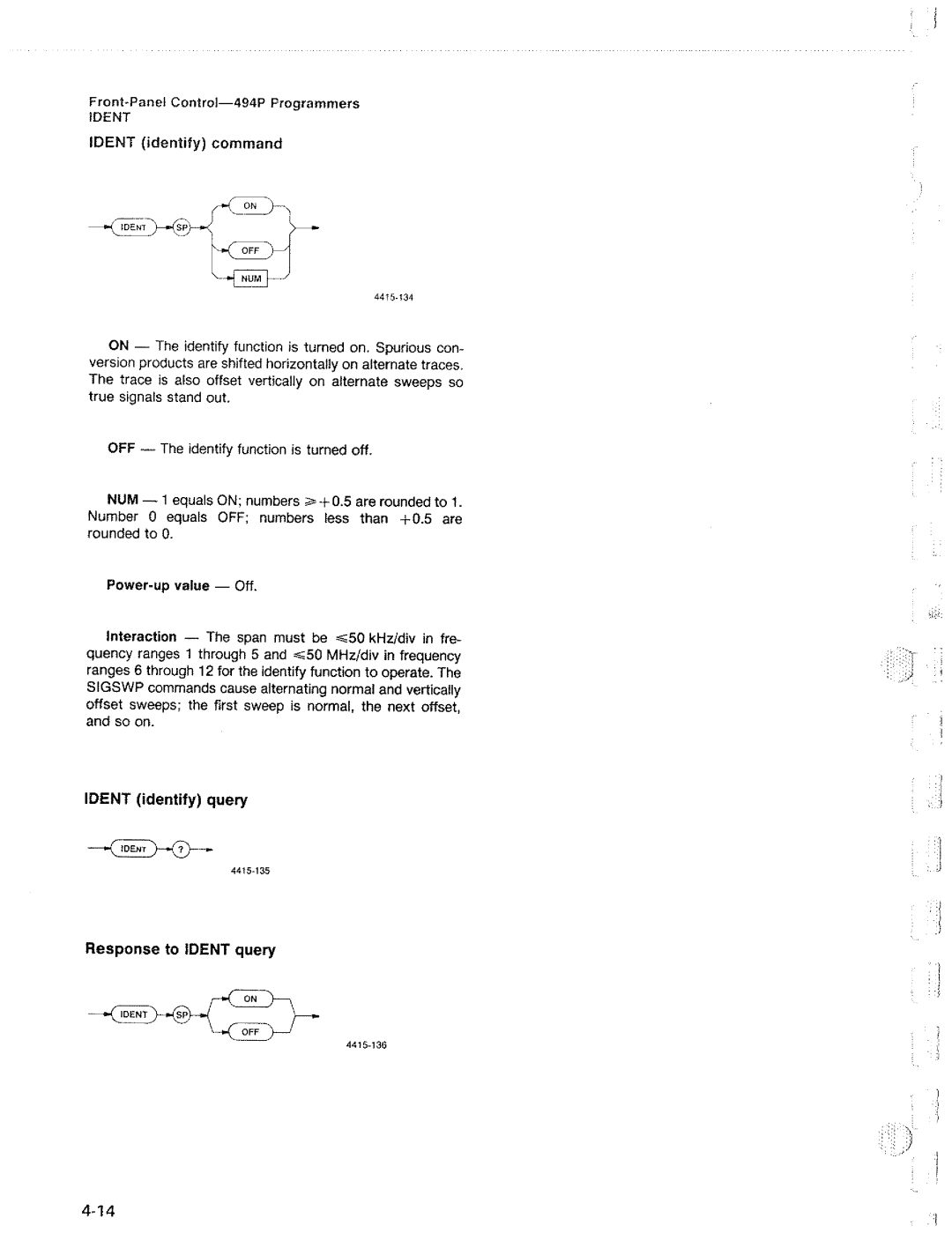 Tektronix 494P manual 