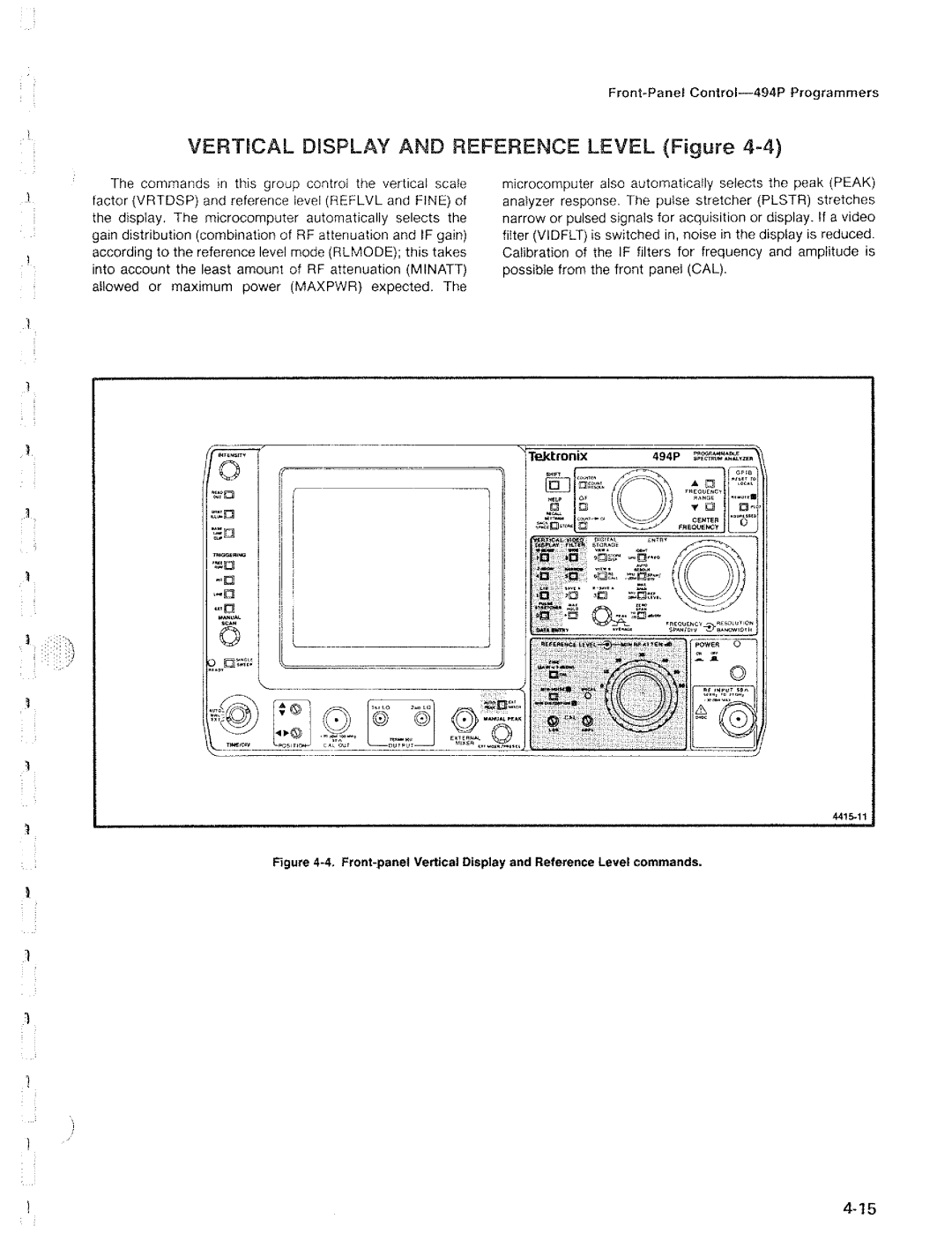 Tektronix 494P manual 