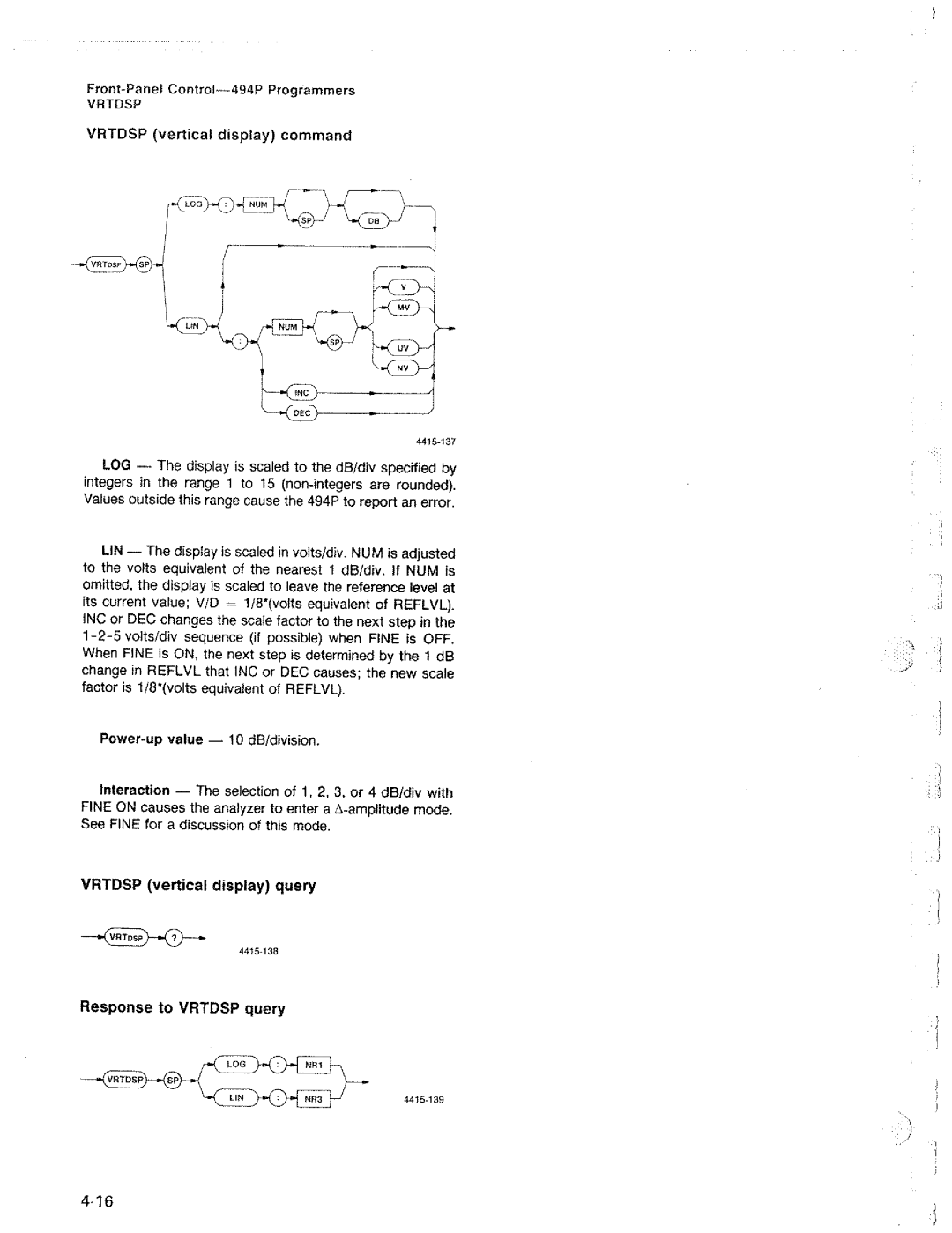 Tektronix 494P manual 