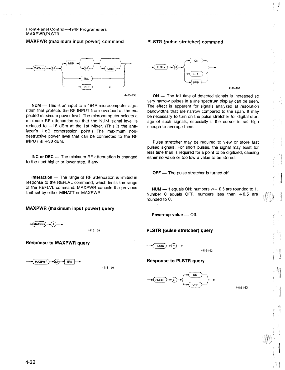 Tektronix 494P manual 