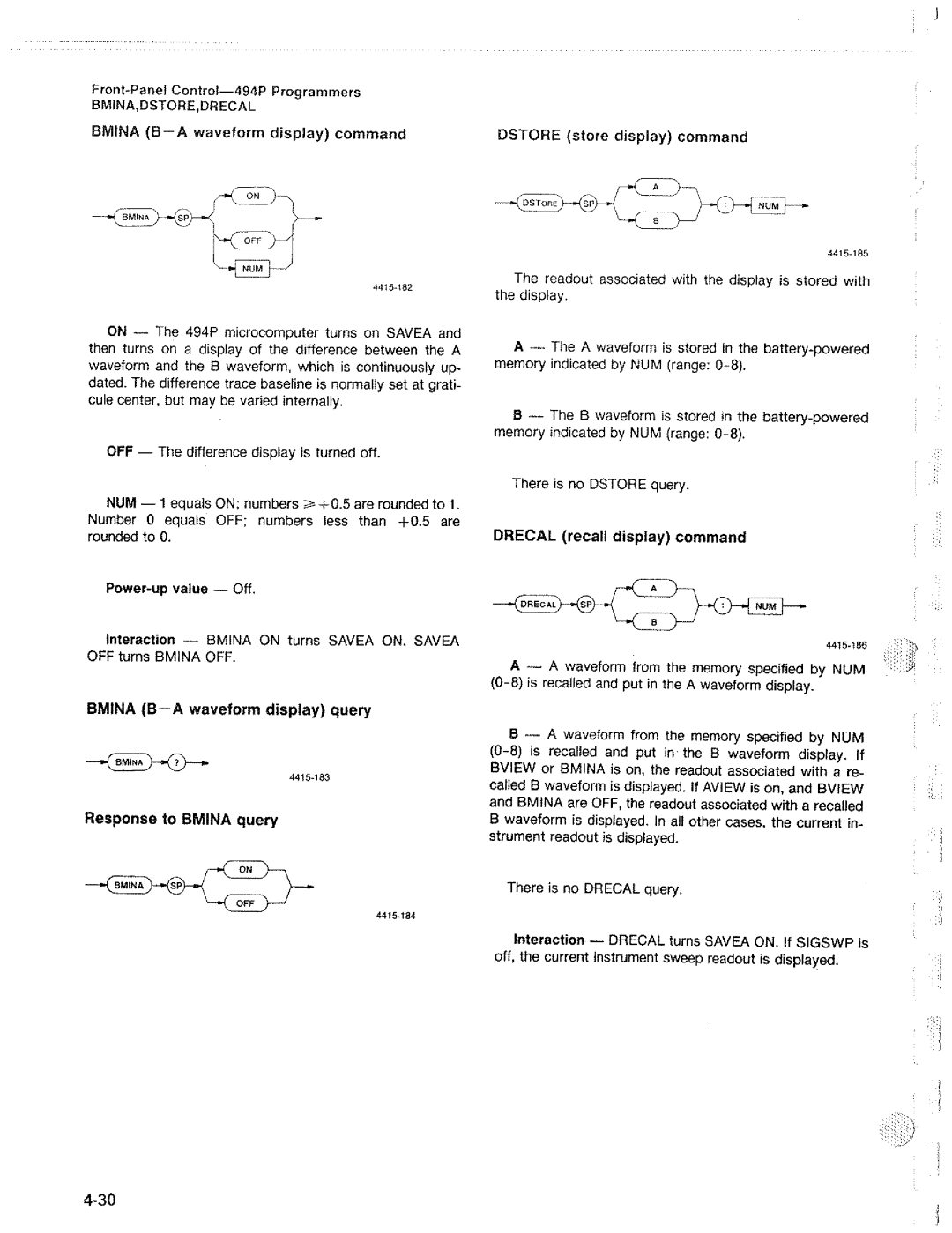 Tektronix 494P manual 