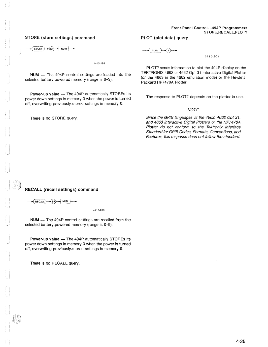 Tektronix 494P manual 