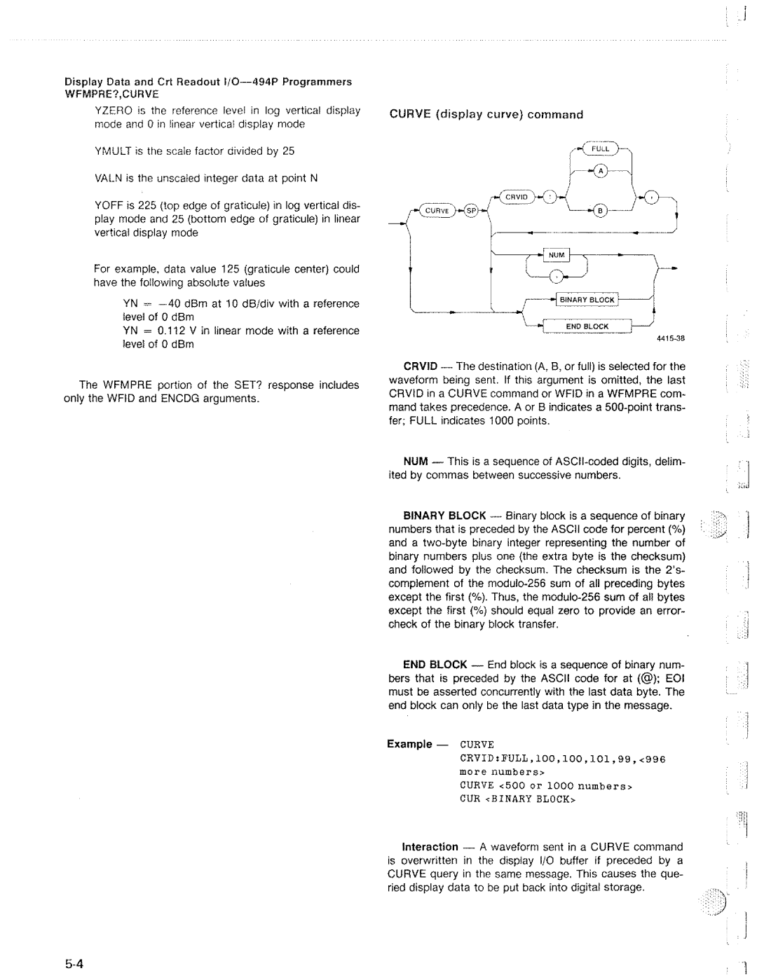 Tektronix 494P manual 