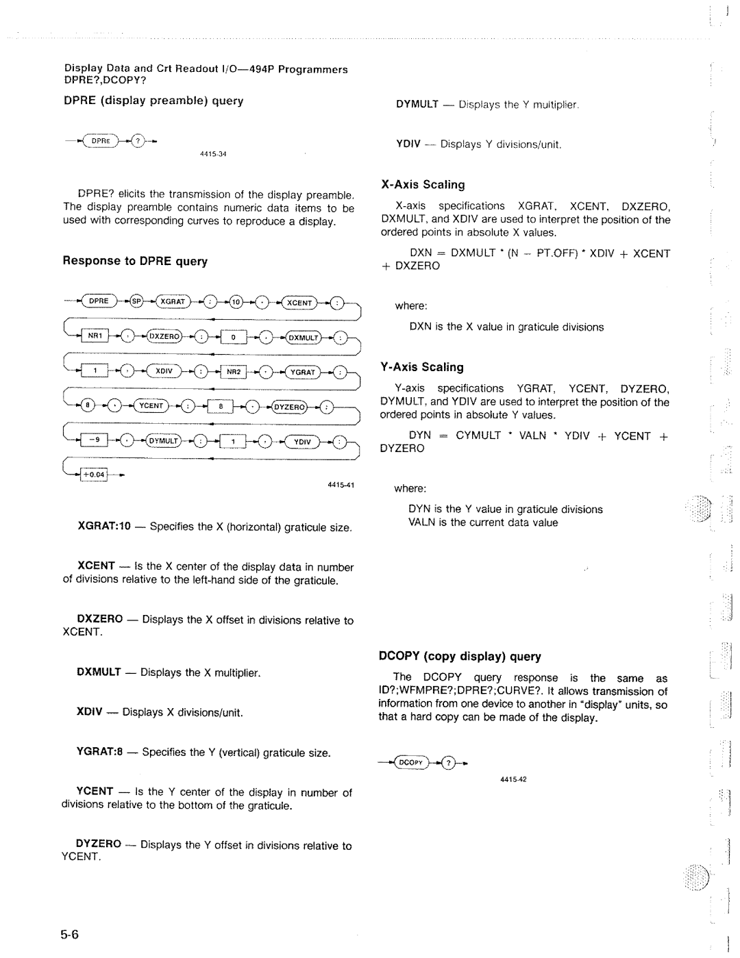 Tektronix 494P manual 