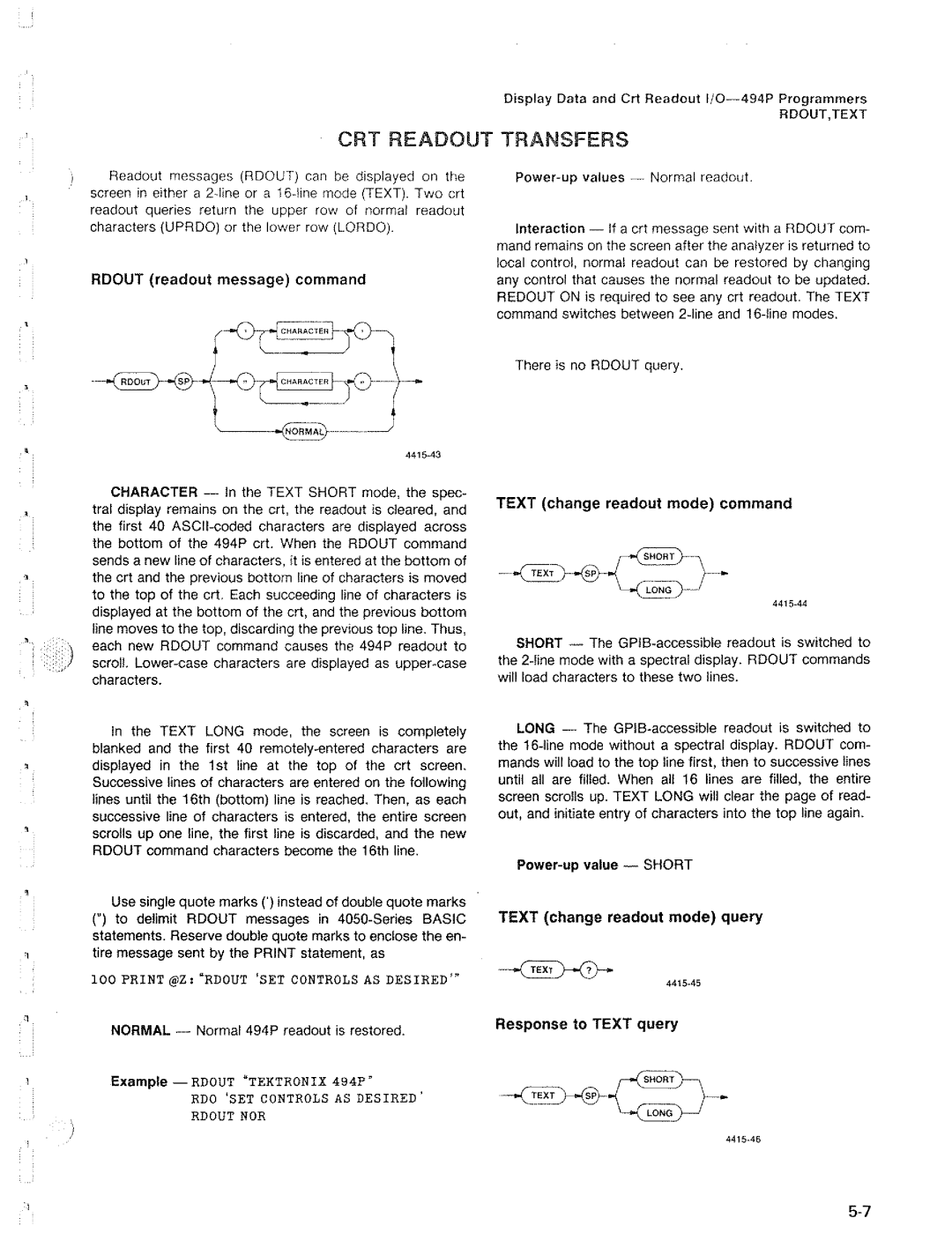 Tektronix 494P manual 