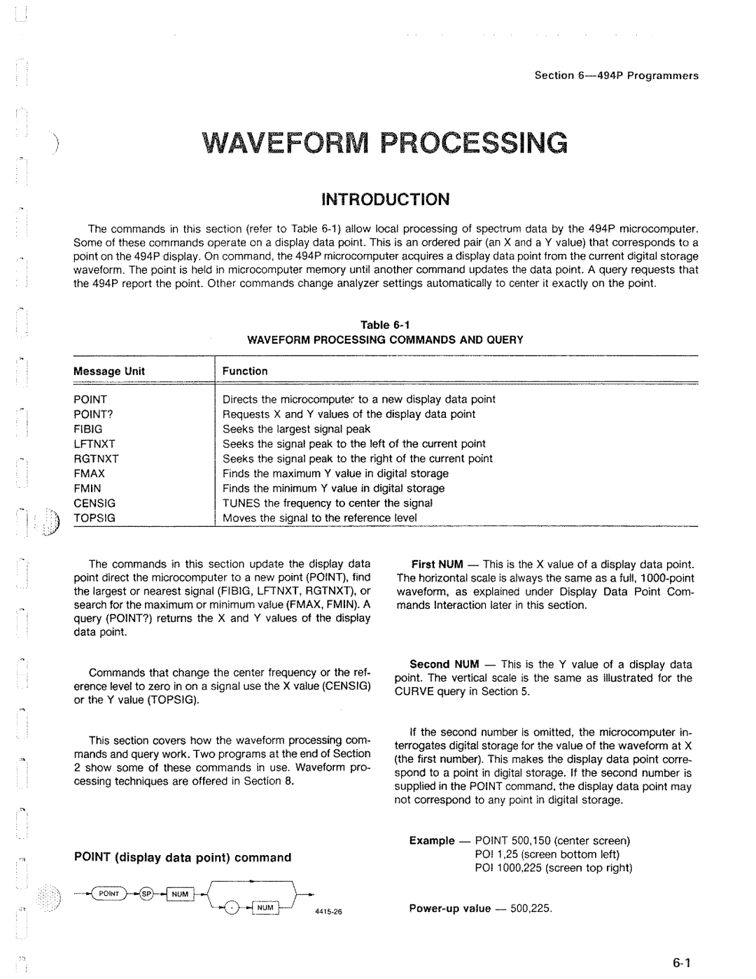 Tektronix 494P manual 