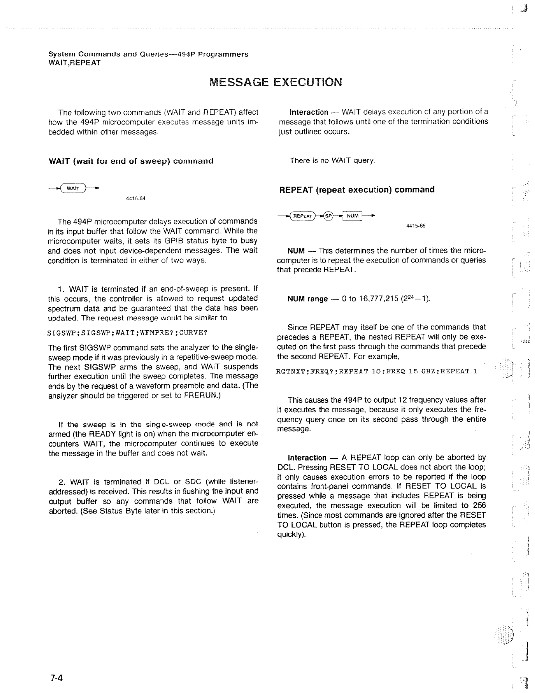 Tektronix 494P manual 