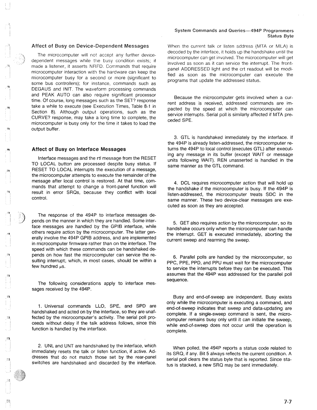 Tektronix 494P manual 