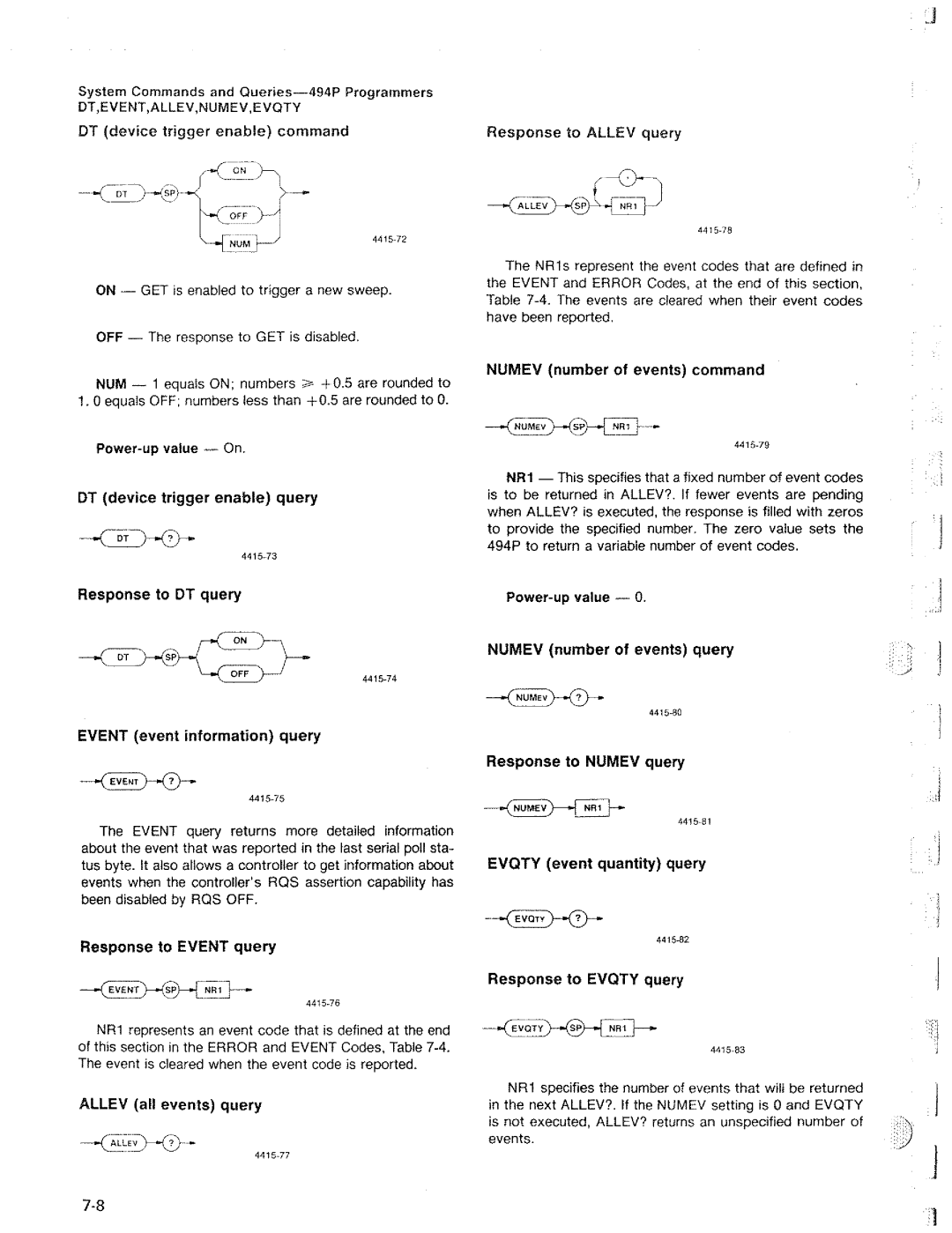 Tektronix 494P manual 