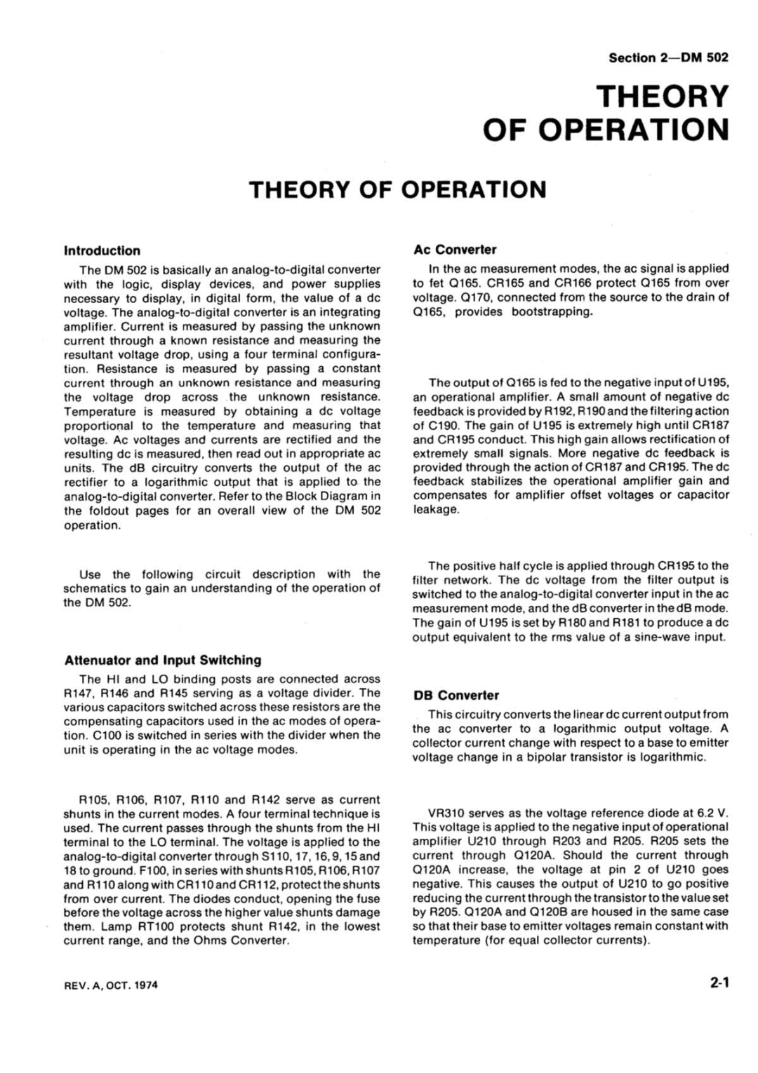 Tektronix 502 manual 