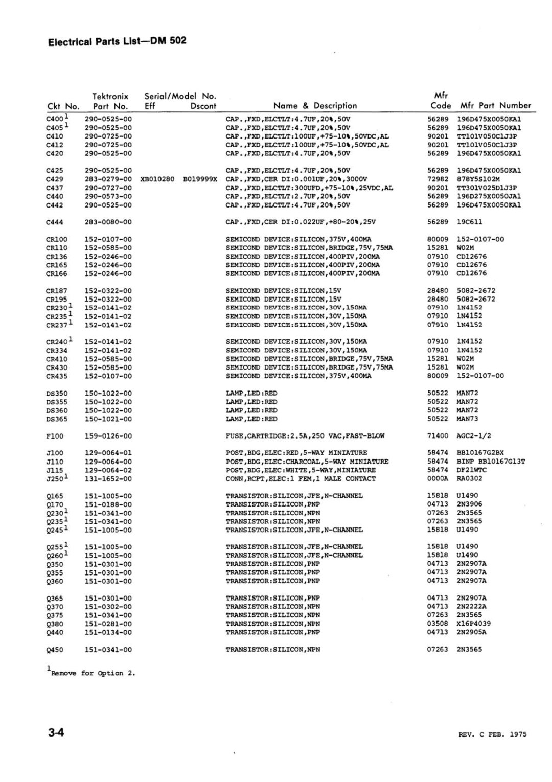 Tektronix 502 manual 