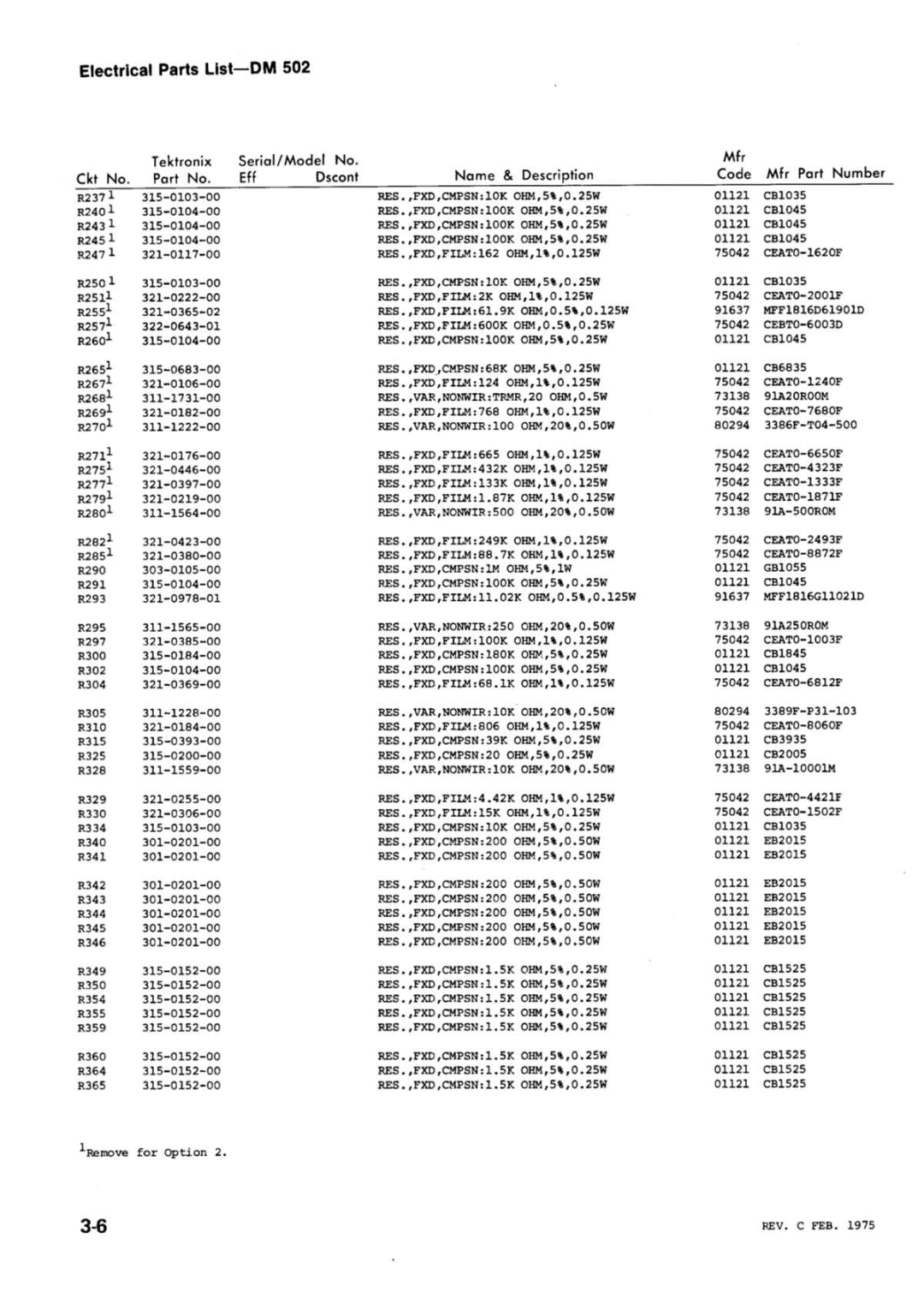 Tektronix 502 manual 