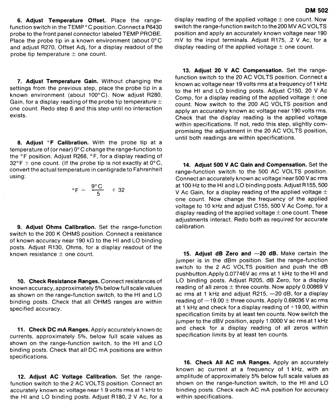 Tektronix 502 manual 