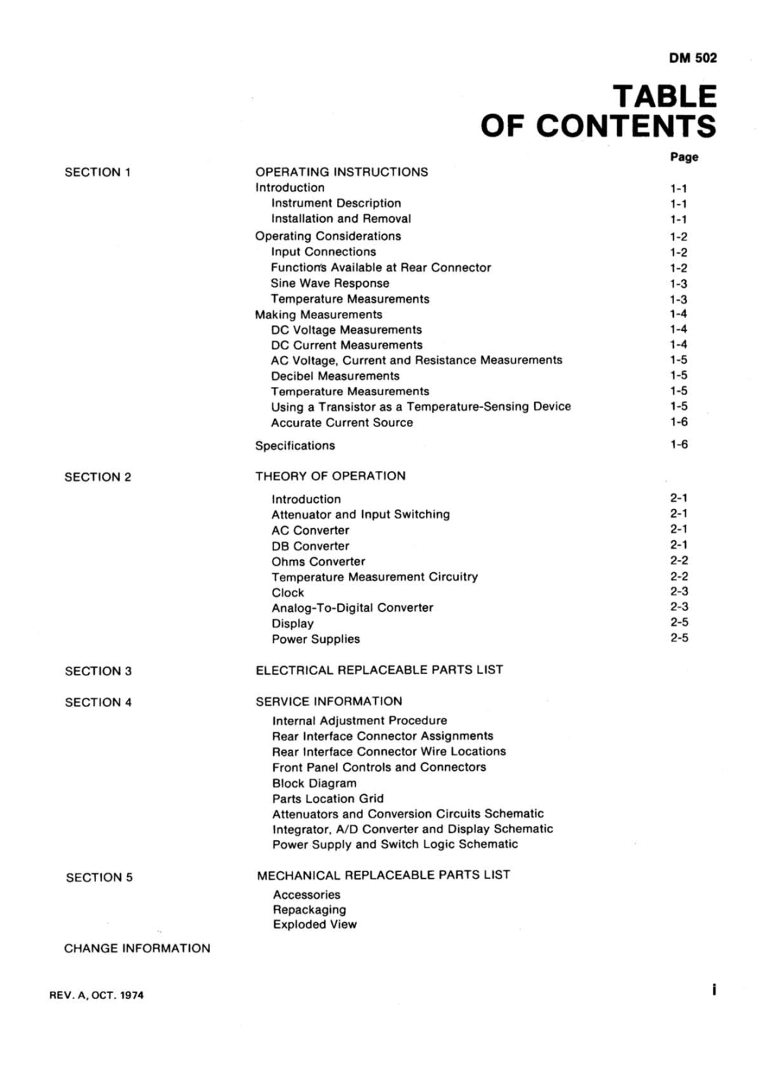 Tektronix 502 manual 