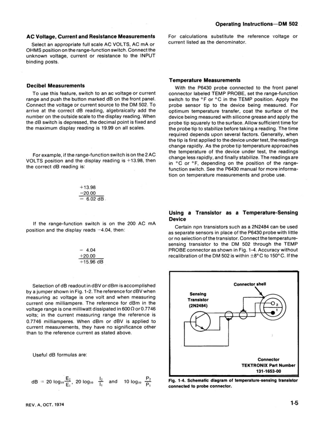 Tektronix 502 manual 