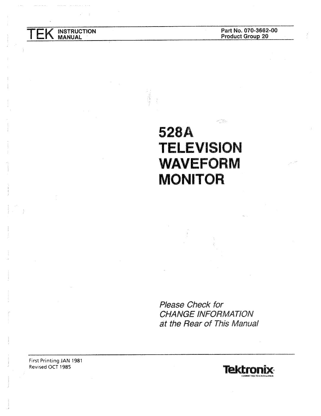 Tektronix 528A manual 