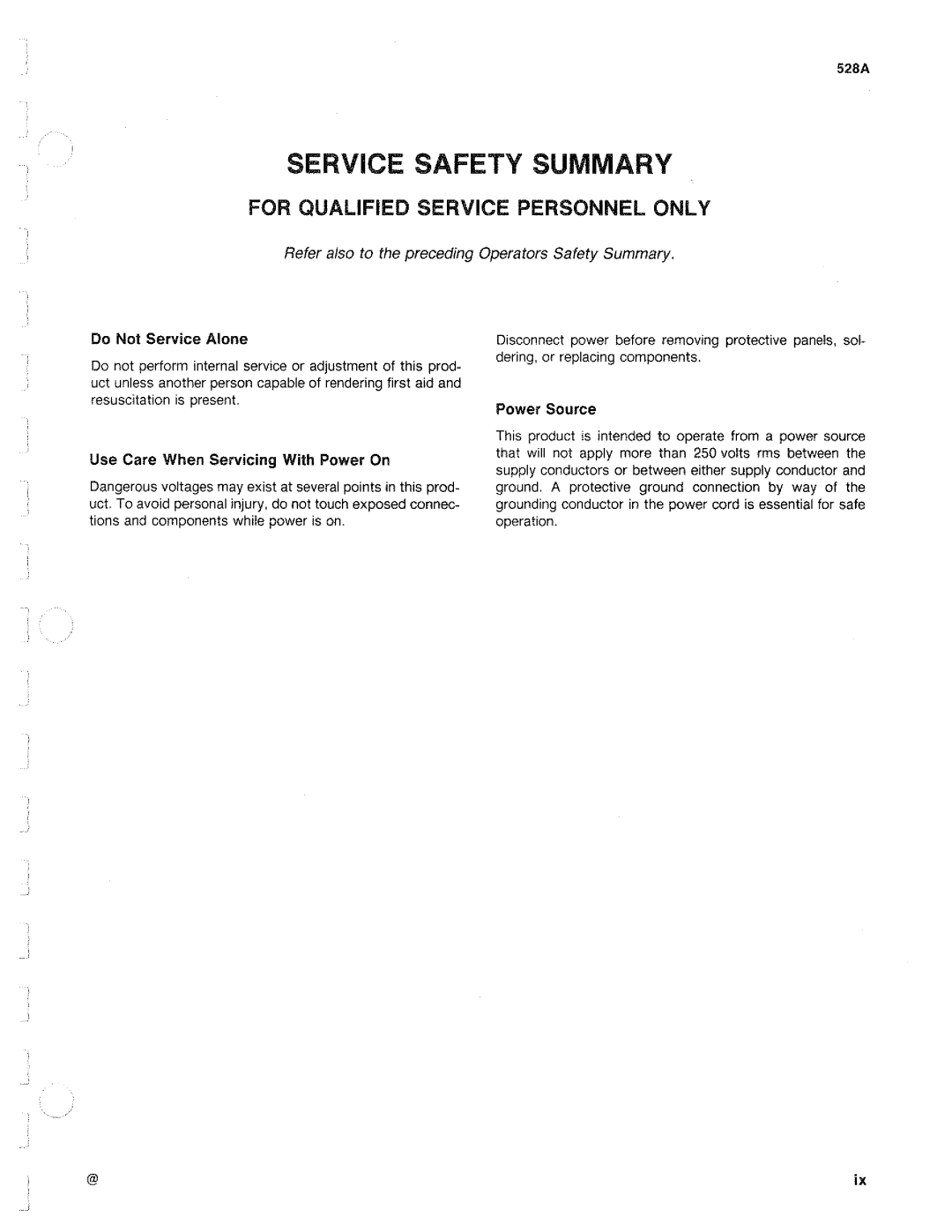 Tektronix 528A manual 