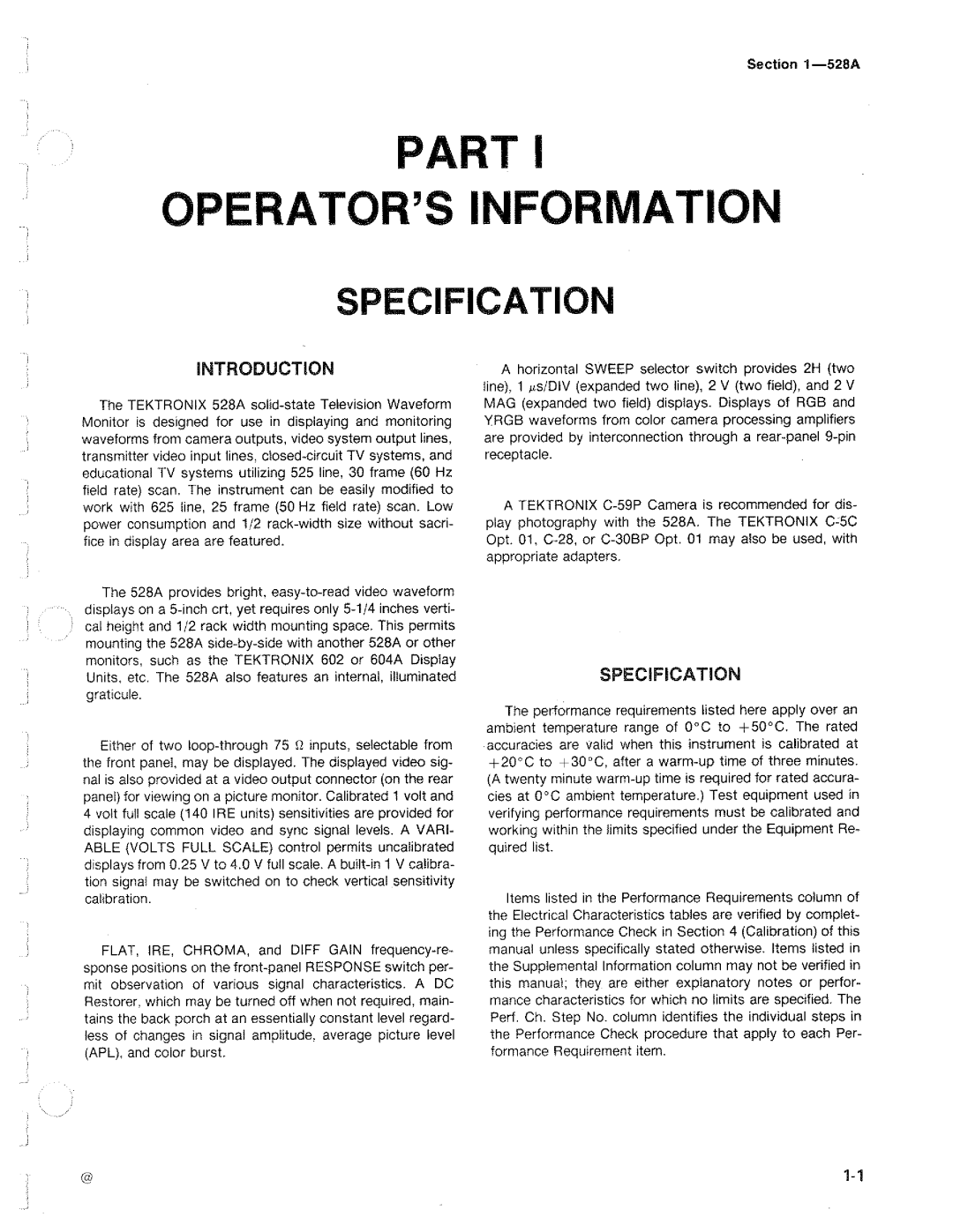 Tektronix 528A manual 