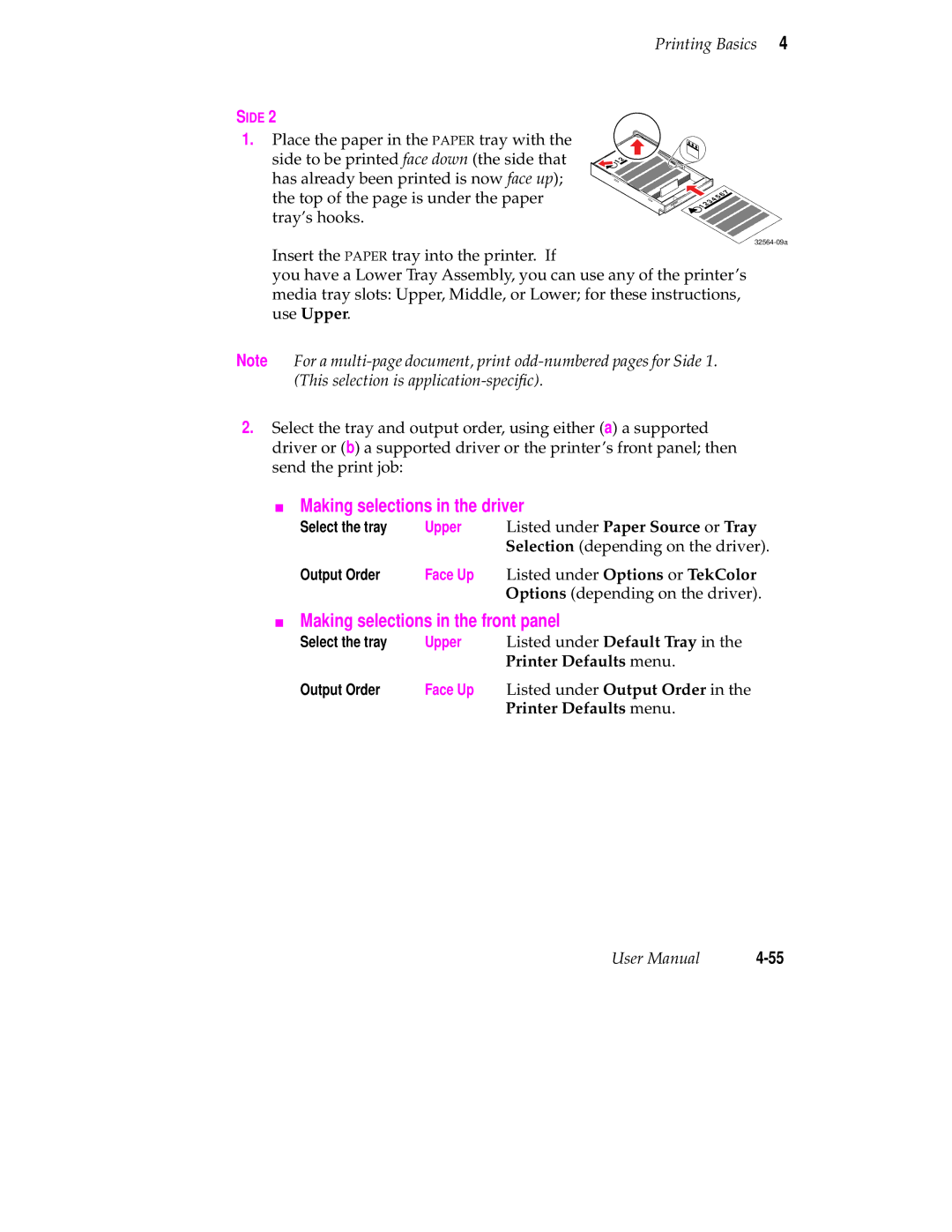 Tektronix 560 user manual Face Up 