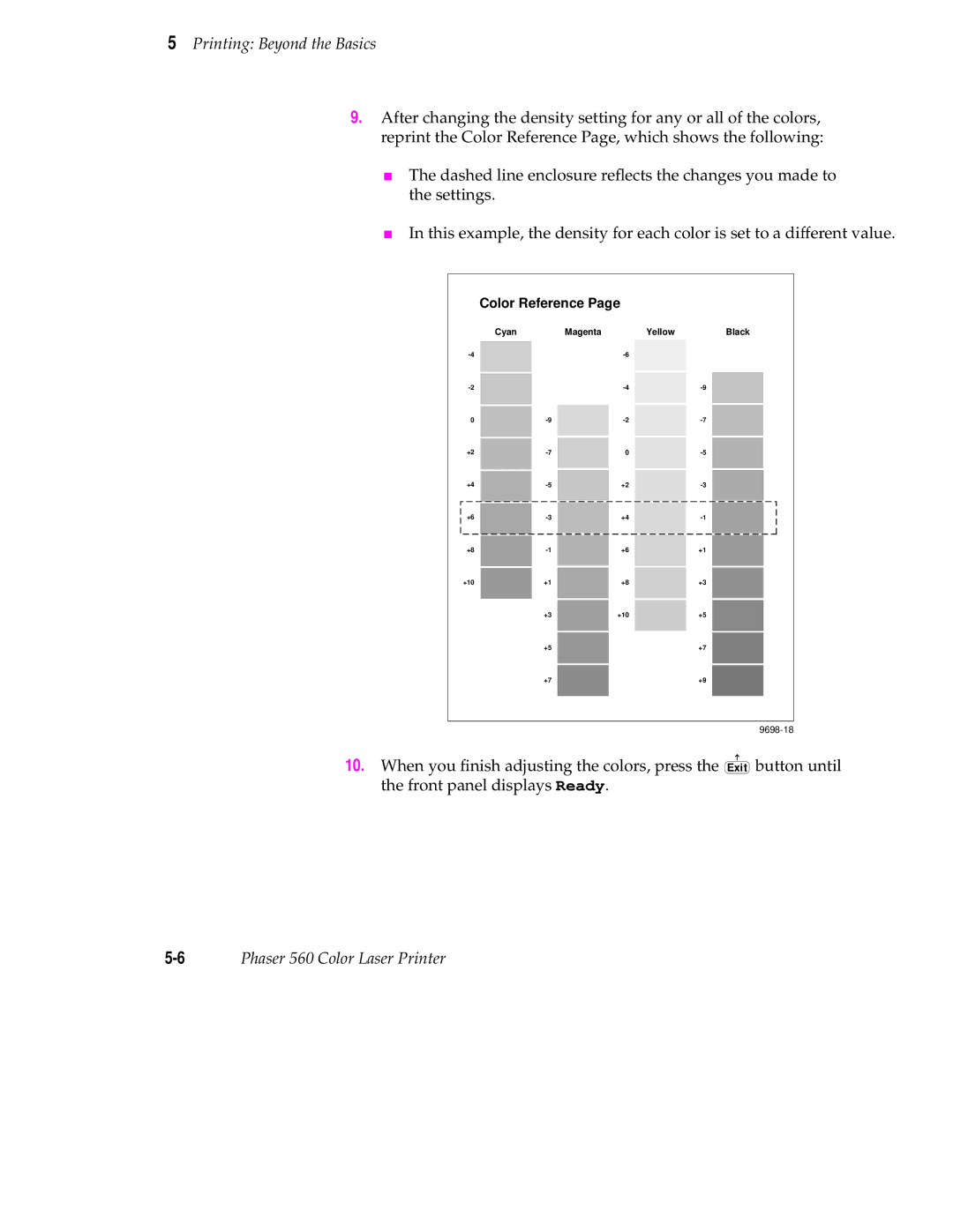 Tektronix 560 user manual Color Reference 