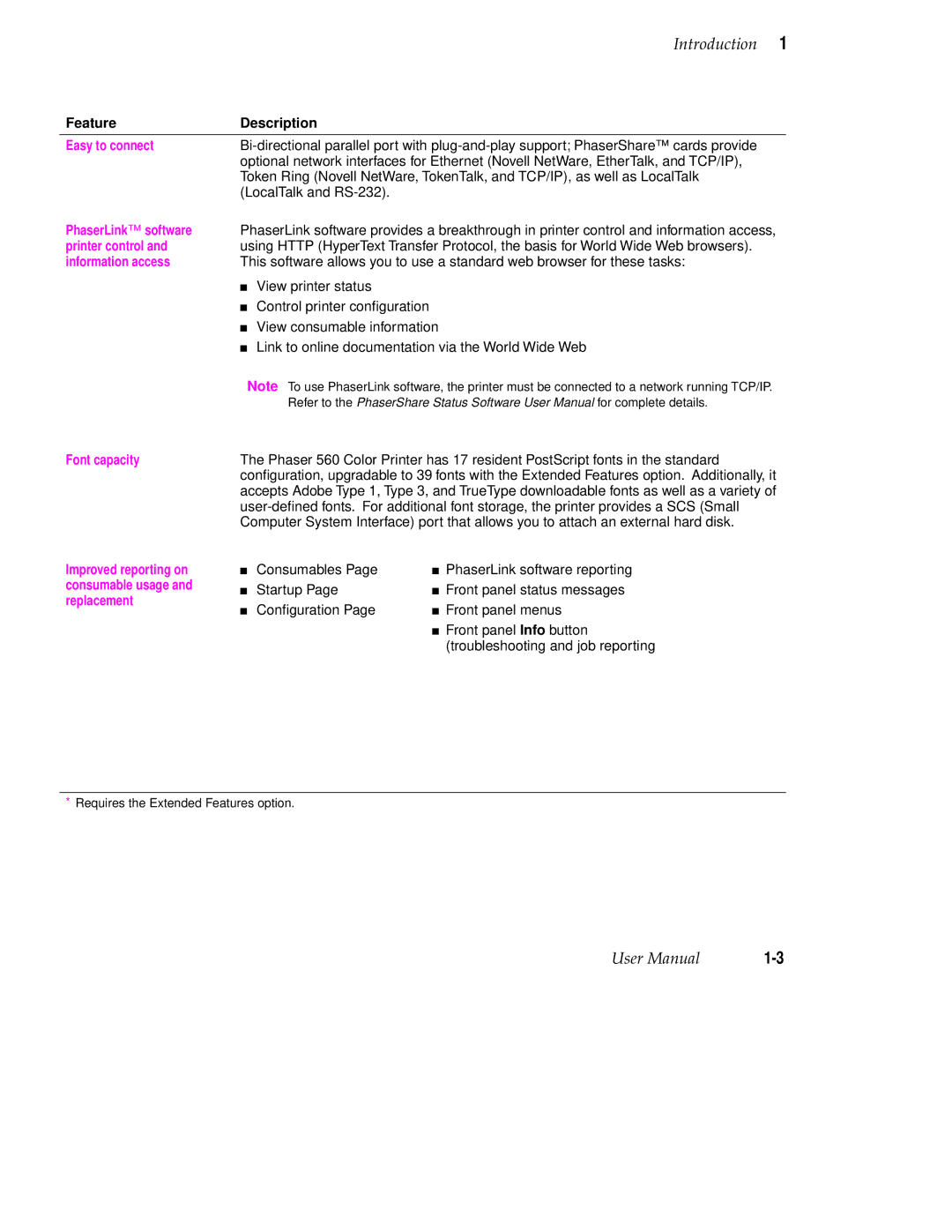 Tektronix 560 user manual PhaserLink software 