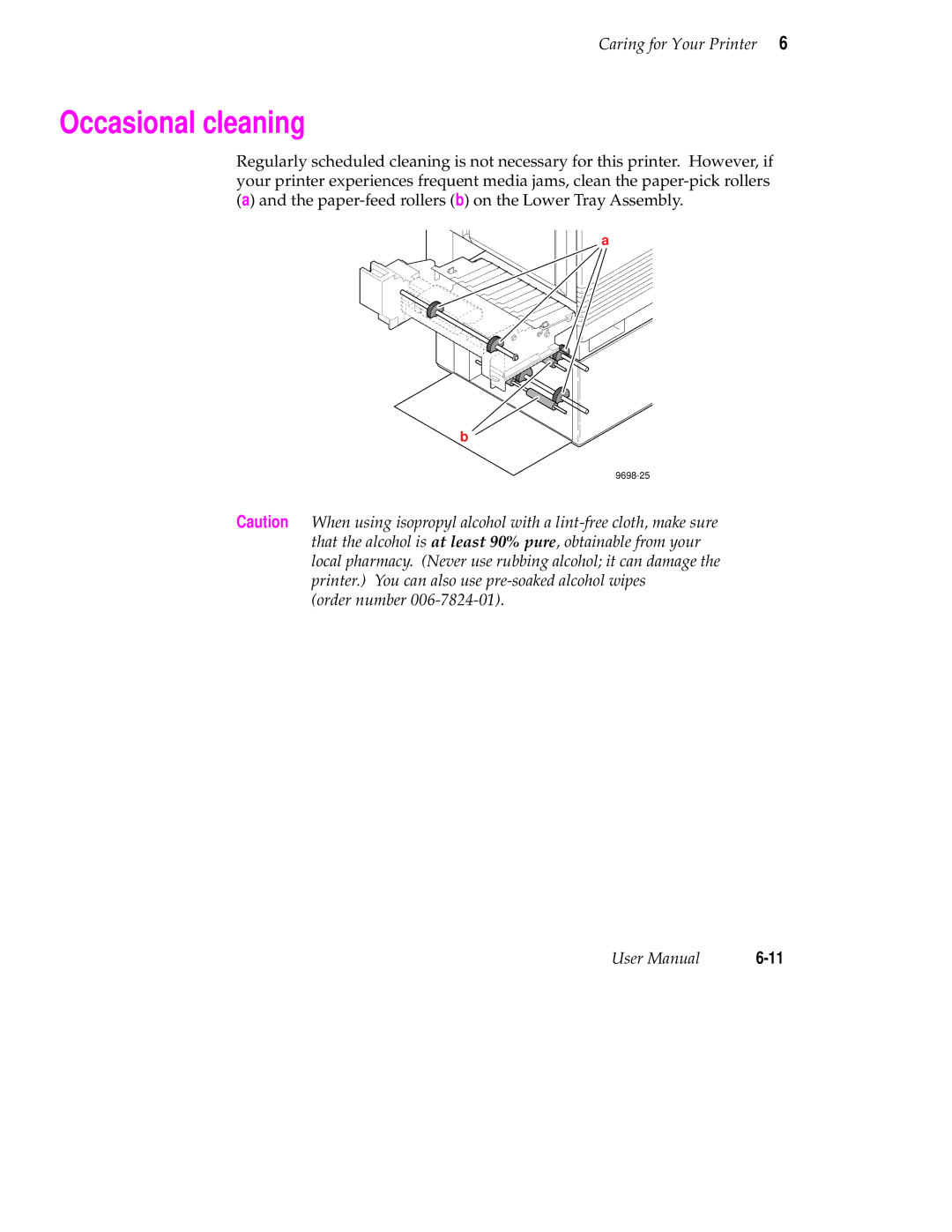 Tektronix 560 user manual Occasional cleaning 