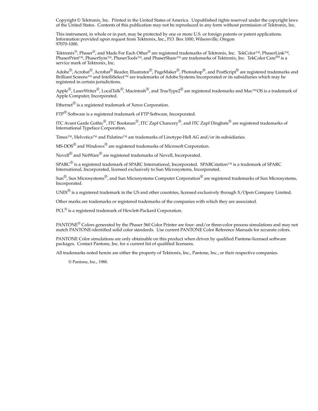 Tektronix 560 user manual 