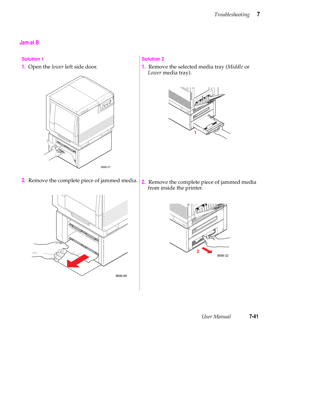 Tektronix 560 user manual Jam at B 